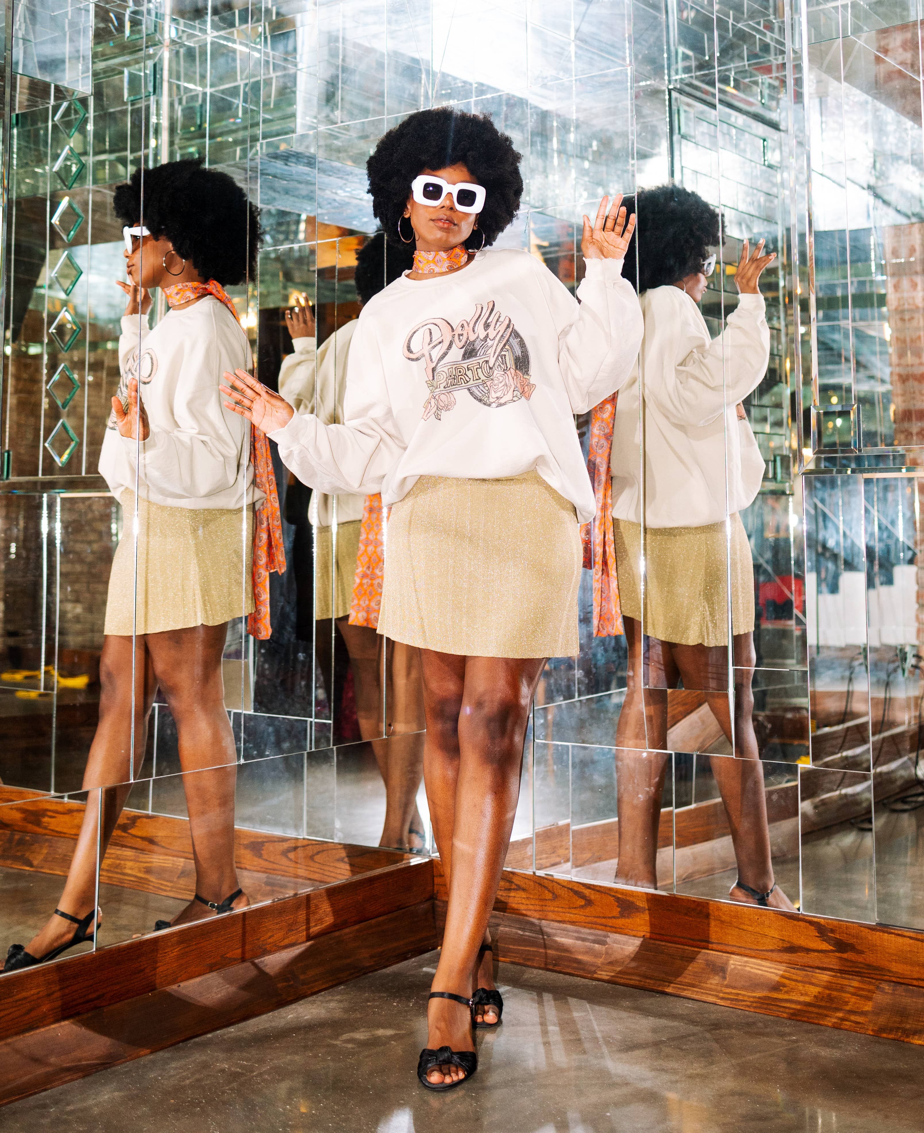 Dolly Rose Record Sweatshirt sold by Vinnie Louise product image thumbnail 4