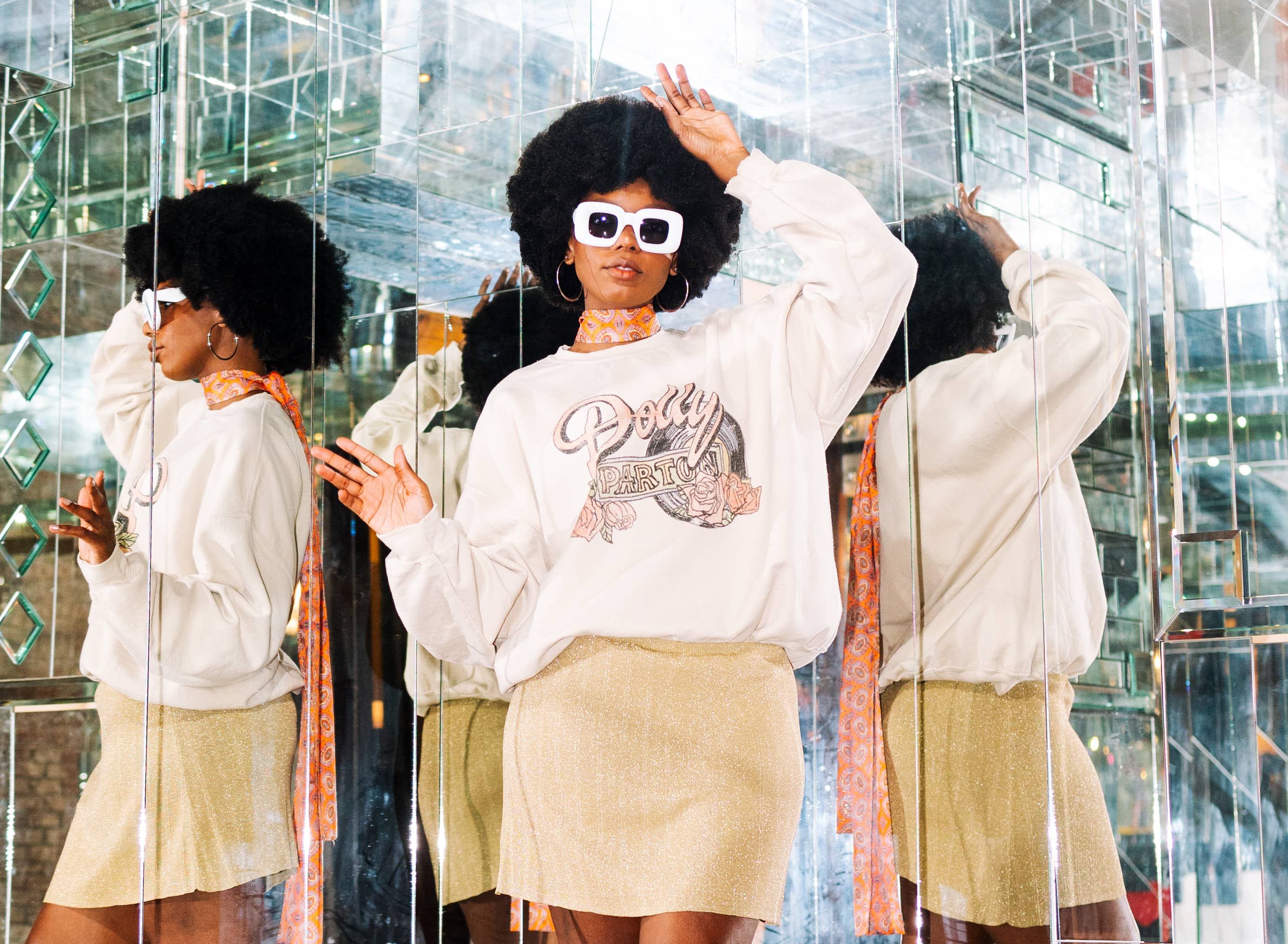 Dolly Rose Record Sweatshirt sold by Vinnie Louise product image thumbnail 3