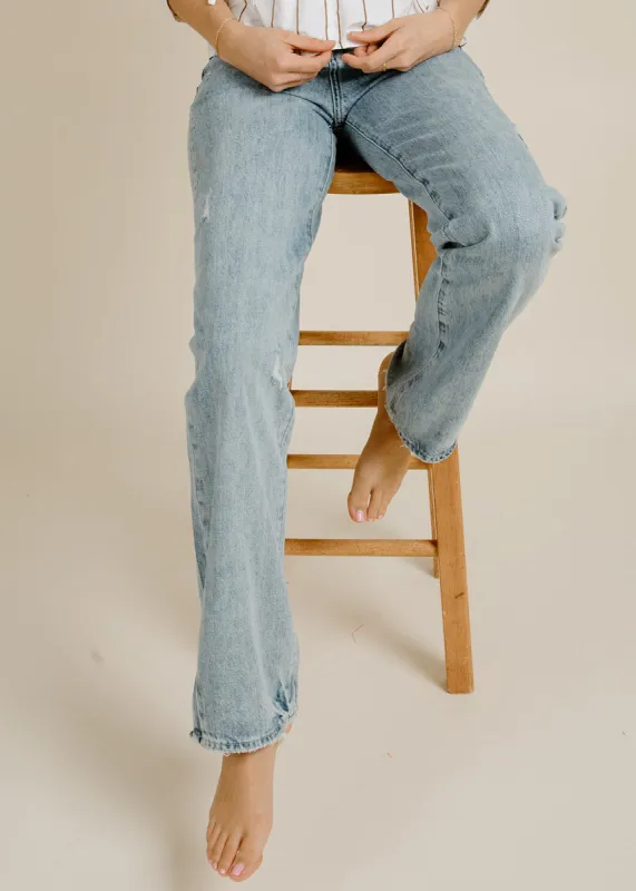 CASSIE HIGH RISE STRAIGHT - COAST sold by Vinnie Louise