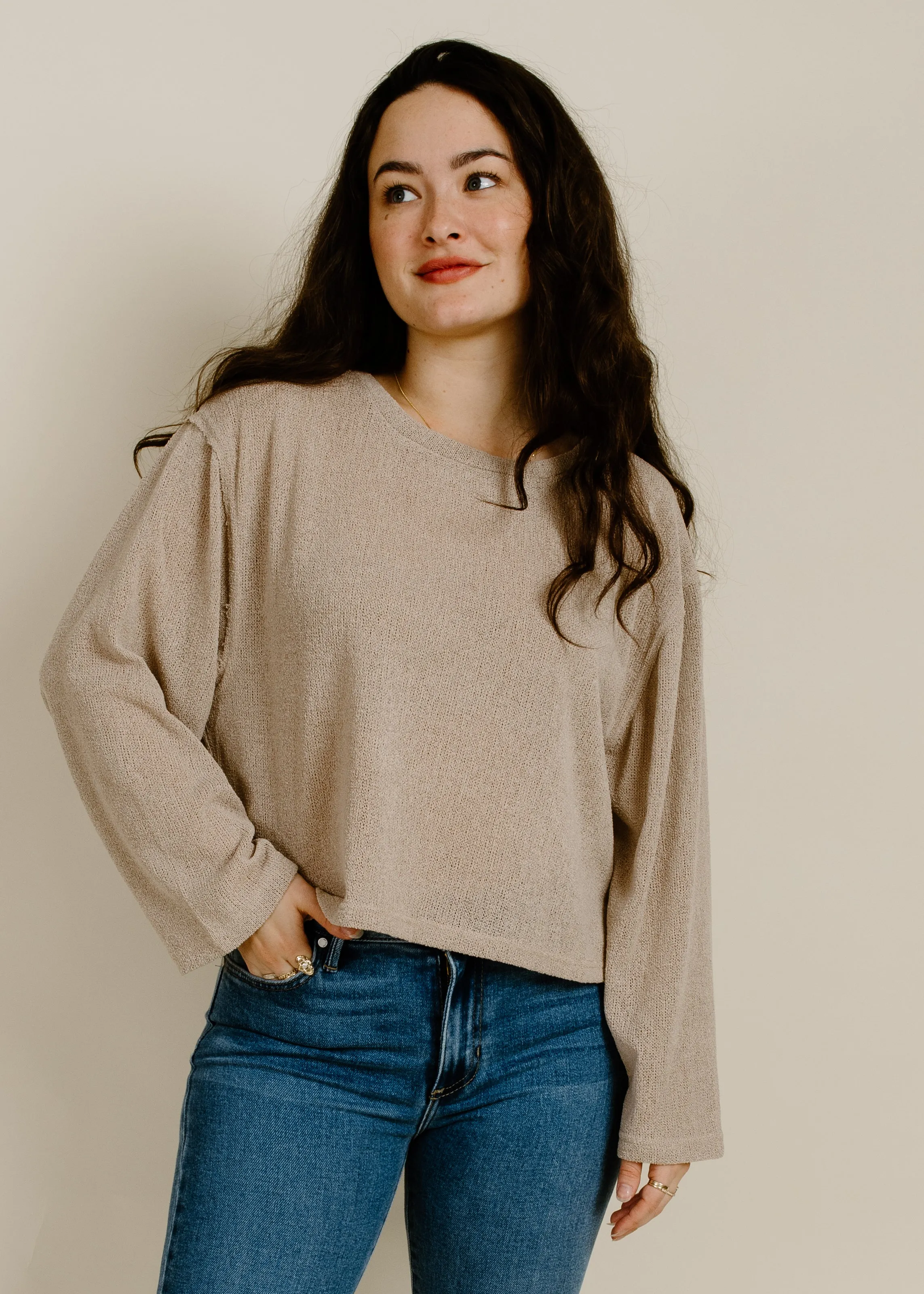 Devan Top - Taupe sold by Vinnie Louise