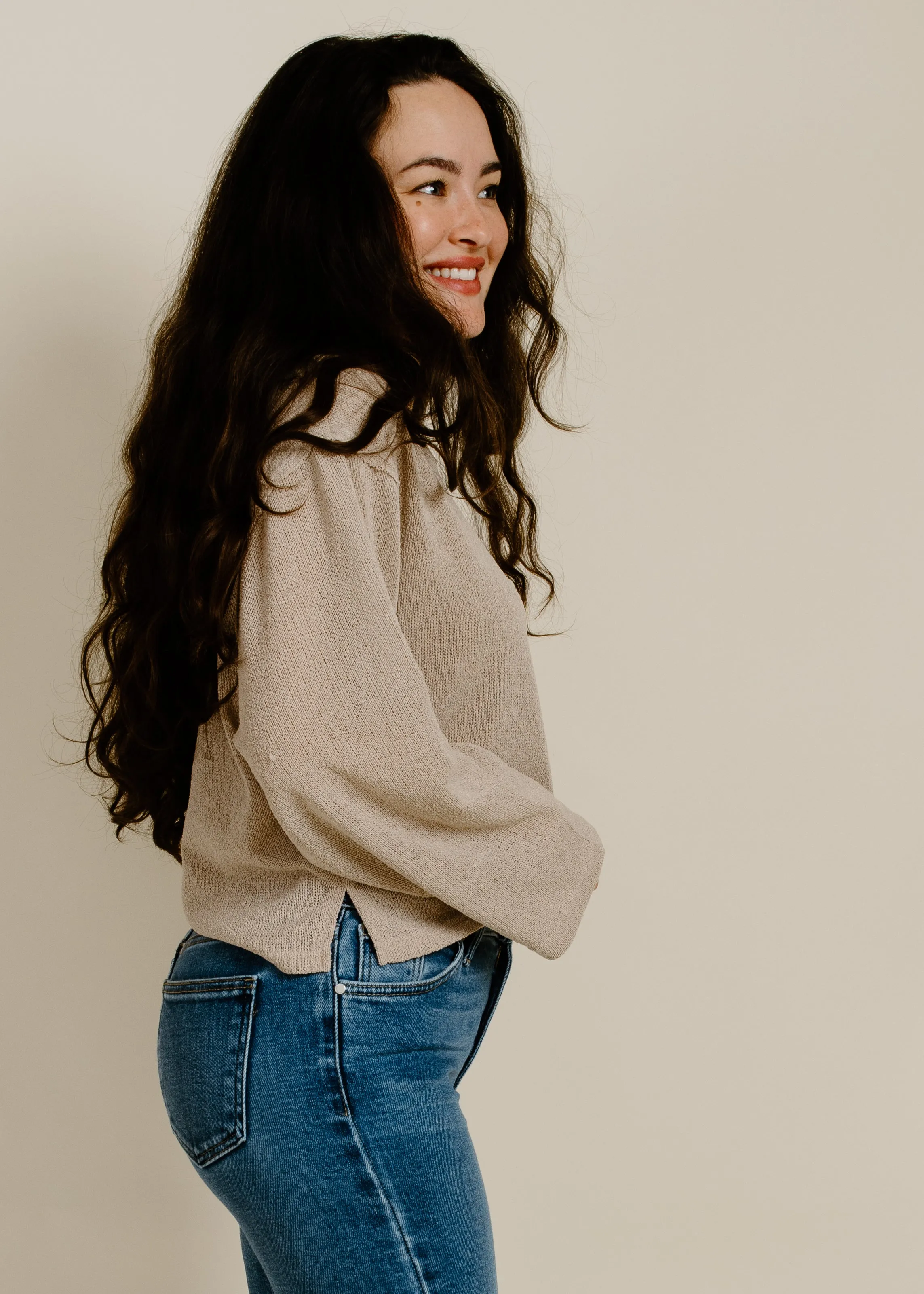 Devan Top - Taupe sold by Vinnie Louise product image thumbnail 2