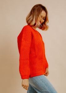 Up In The Clouds Sweater - Red sold by Vinnie Louise