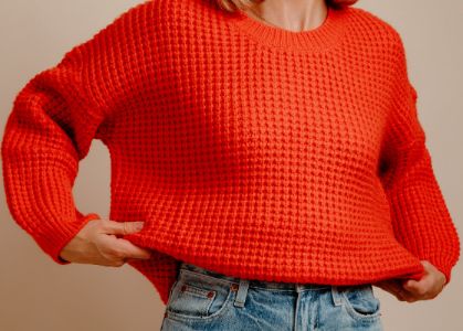 Up In The Clouds Sweater - Red sold by Vinnie Louise