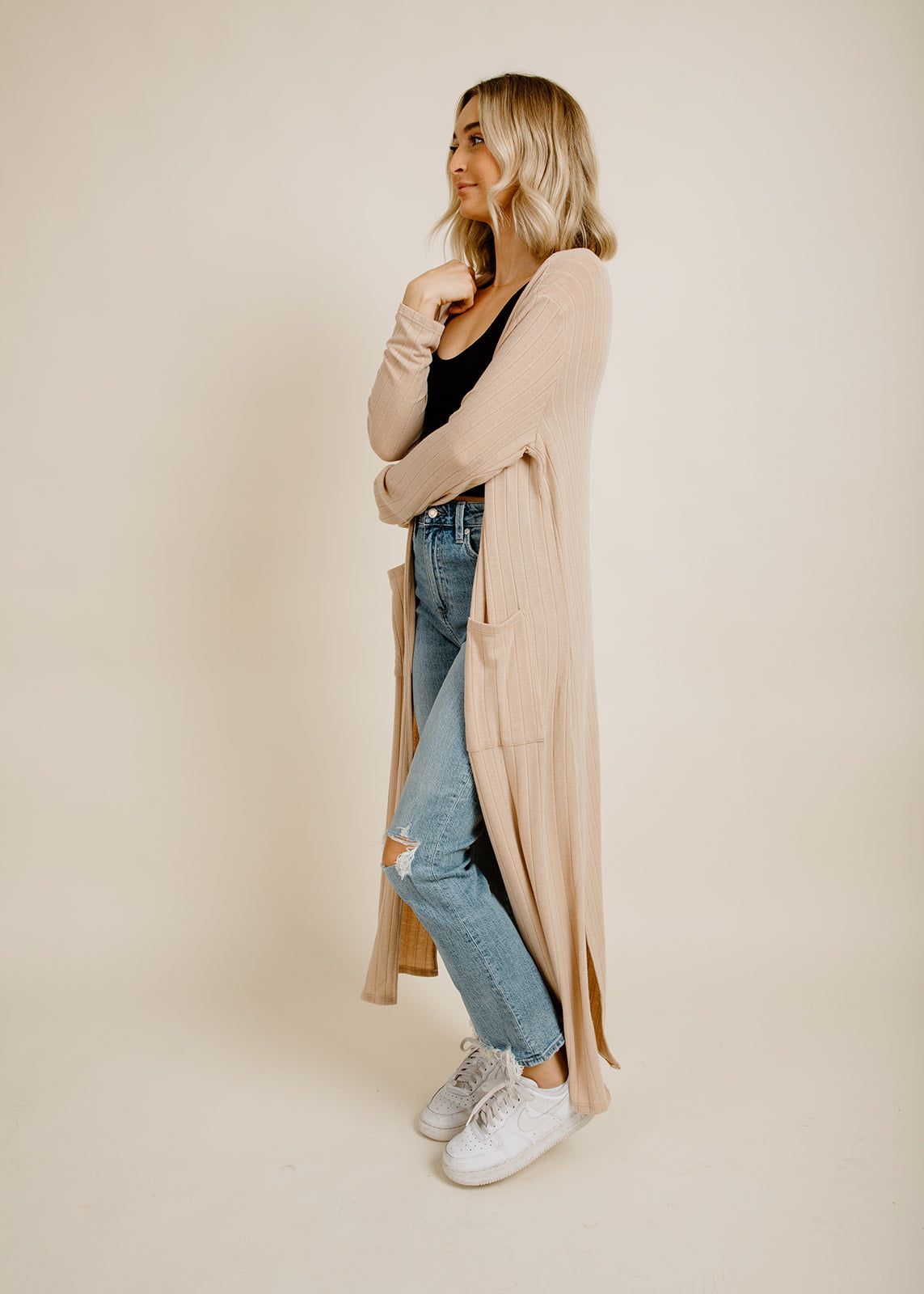 Carpe Diem Cardigan - Mocha sold by Vinnie Louise product image thumbnail 2