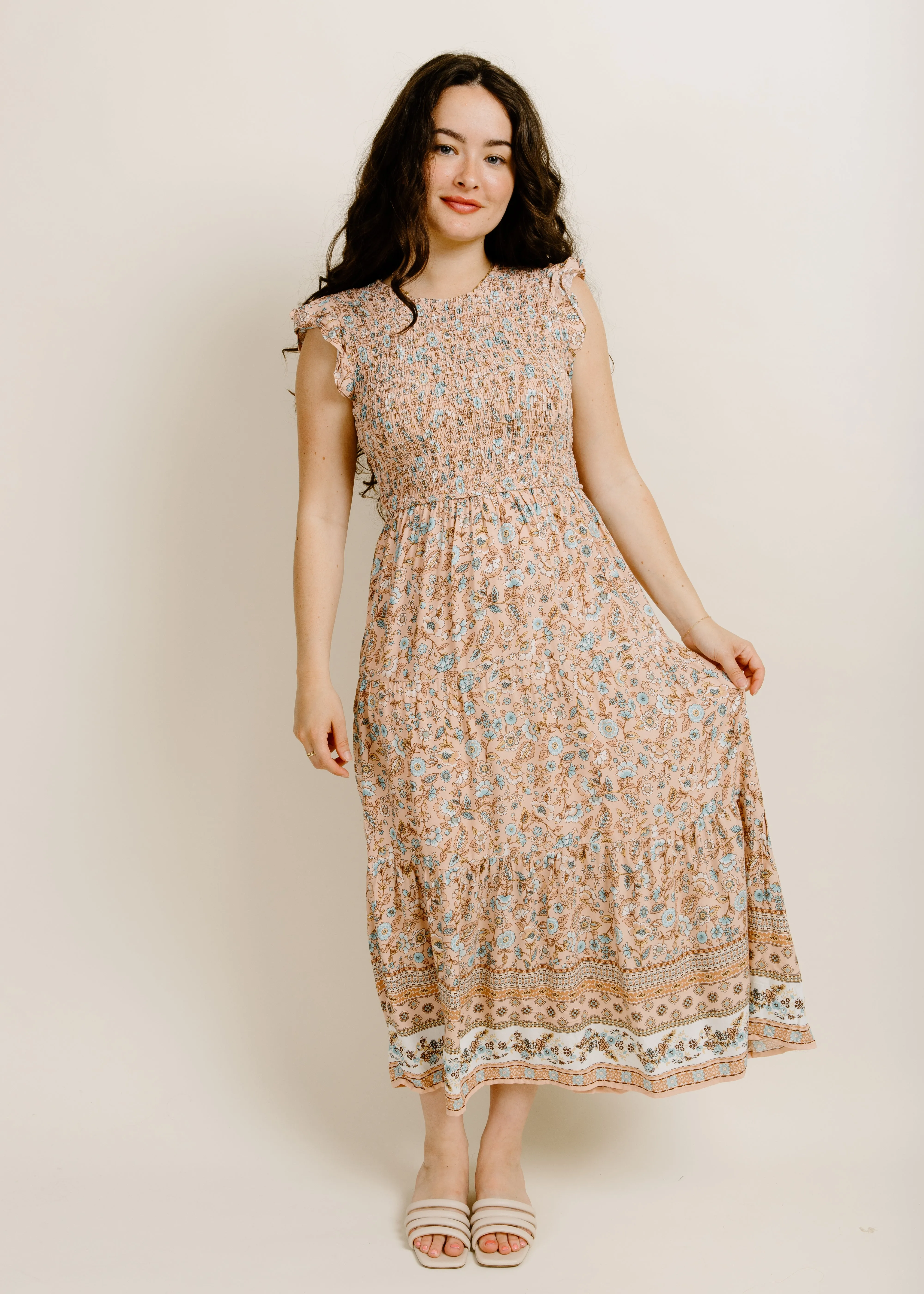 Celie Floral Midi Dress sold by Vinnie Louise