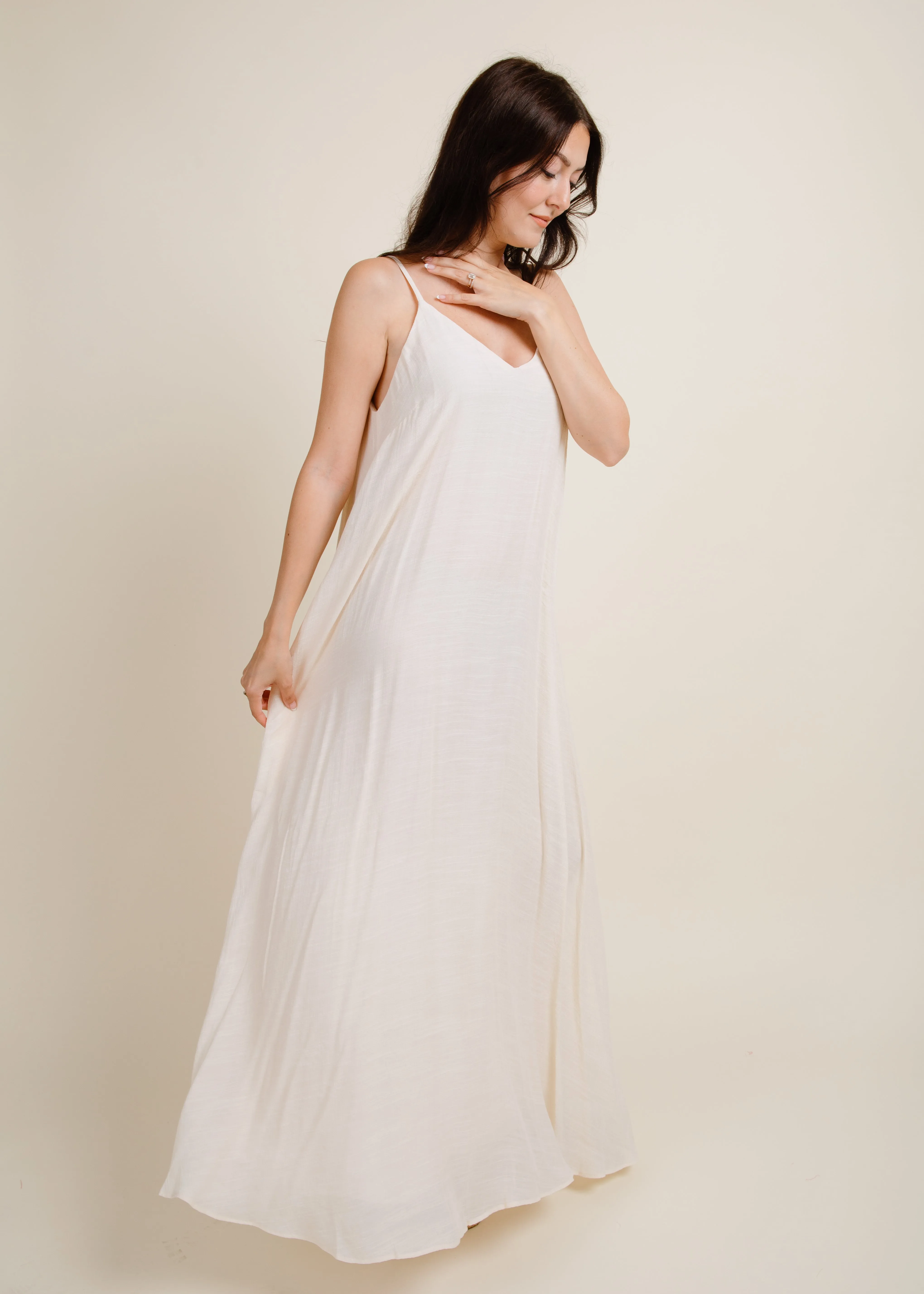 Isadora Maxi Dress - Natural sold by Vinnie Louise product image thumbnail 3