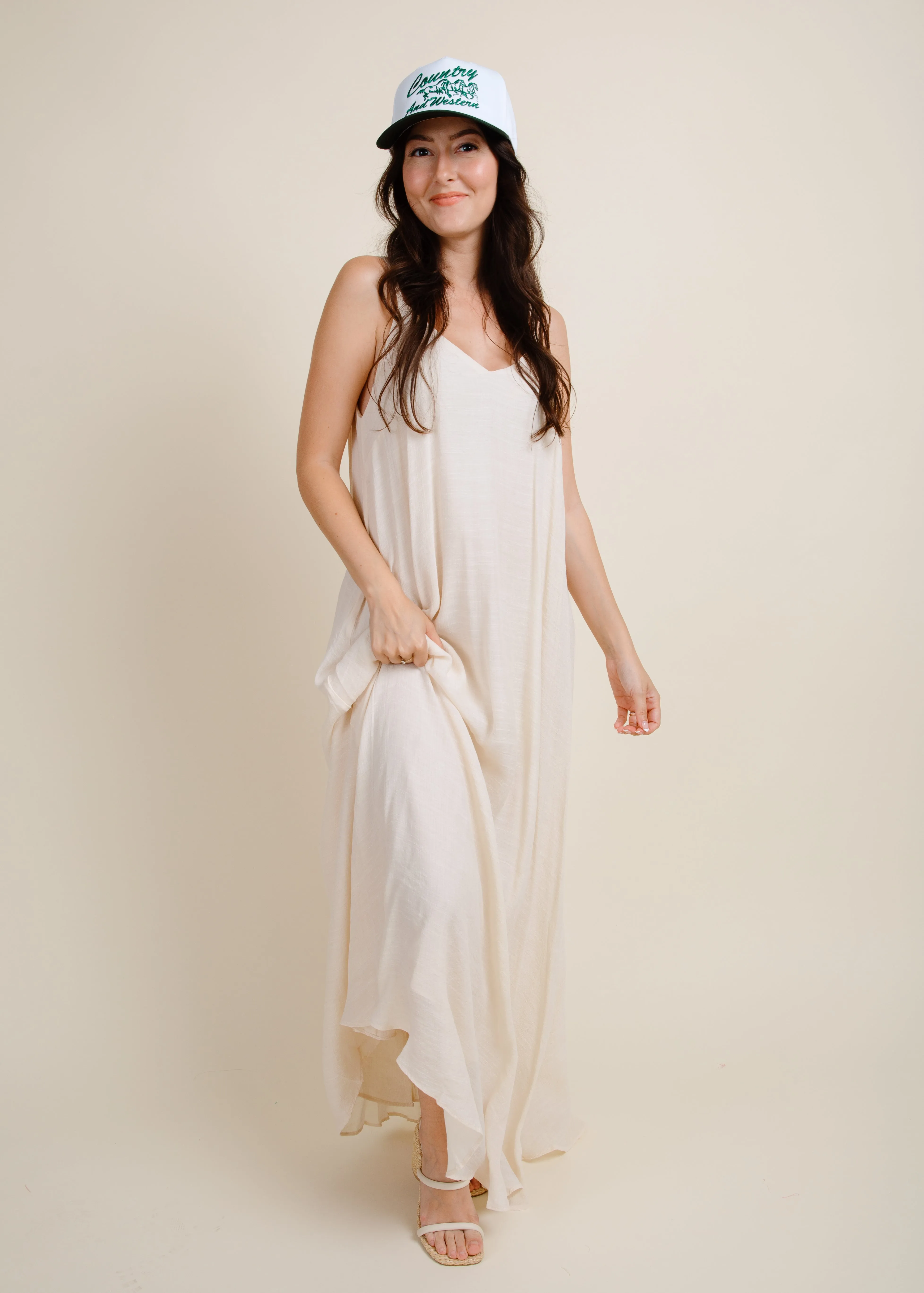 Isadora Maxi Dress - Natural sold by Vinnie Louise product image thumbnail 5