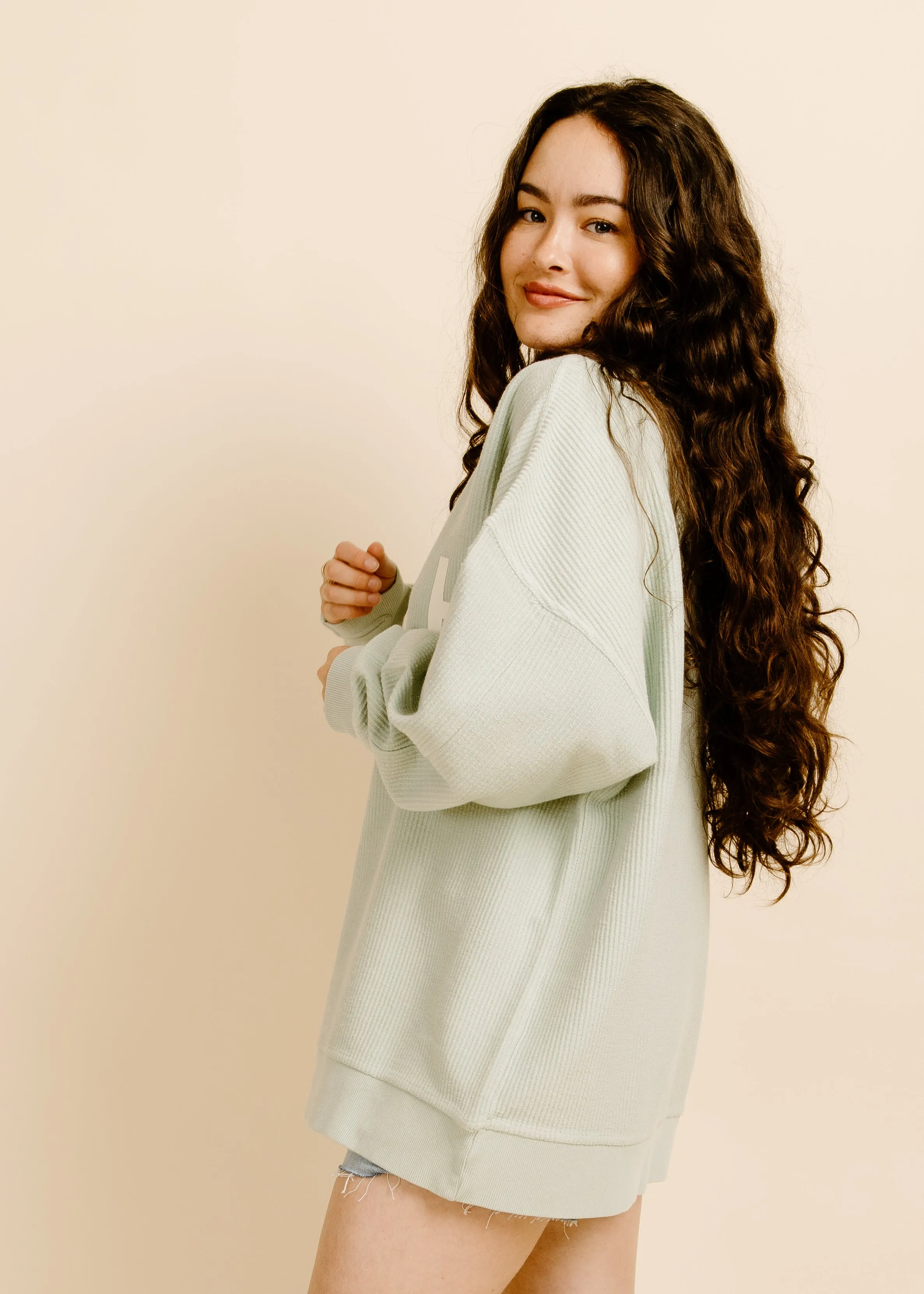 NASH Cozy Corded Crewneck - Surf Spray sold by Vinnie Louise product image thumbnail 2