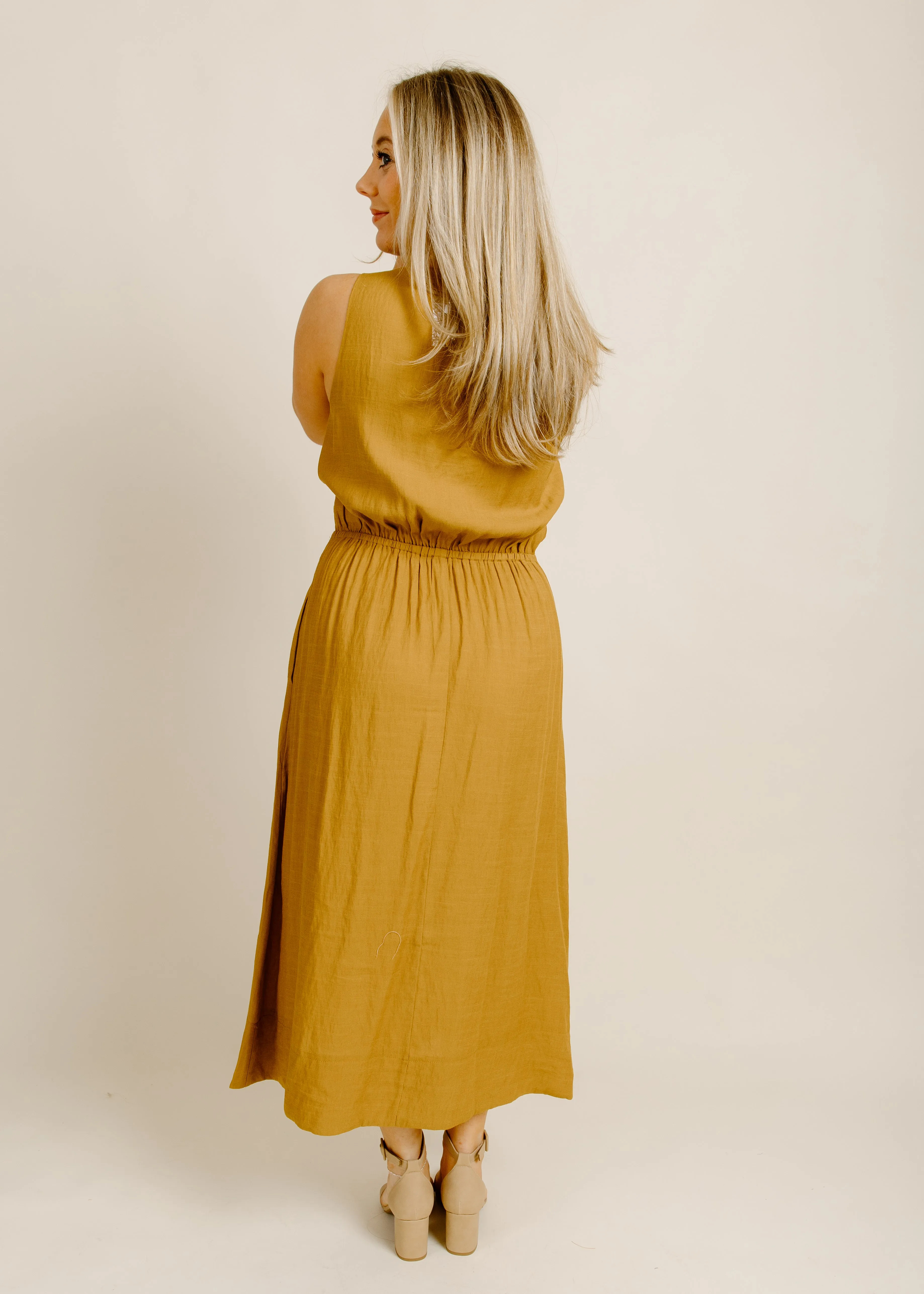 Golden Rays Midi Dress sold by Vinnie Louise product image thumbnail 4