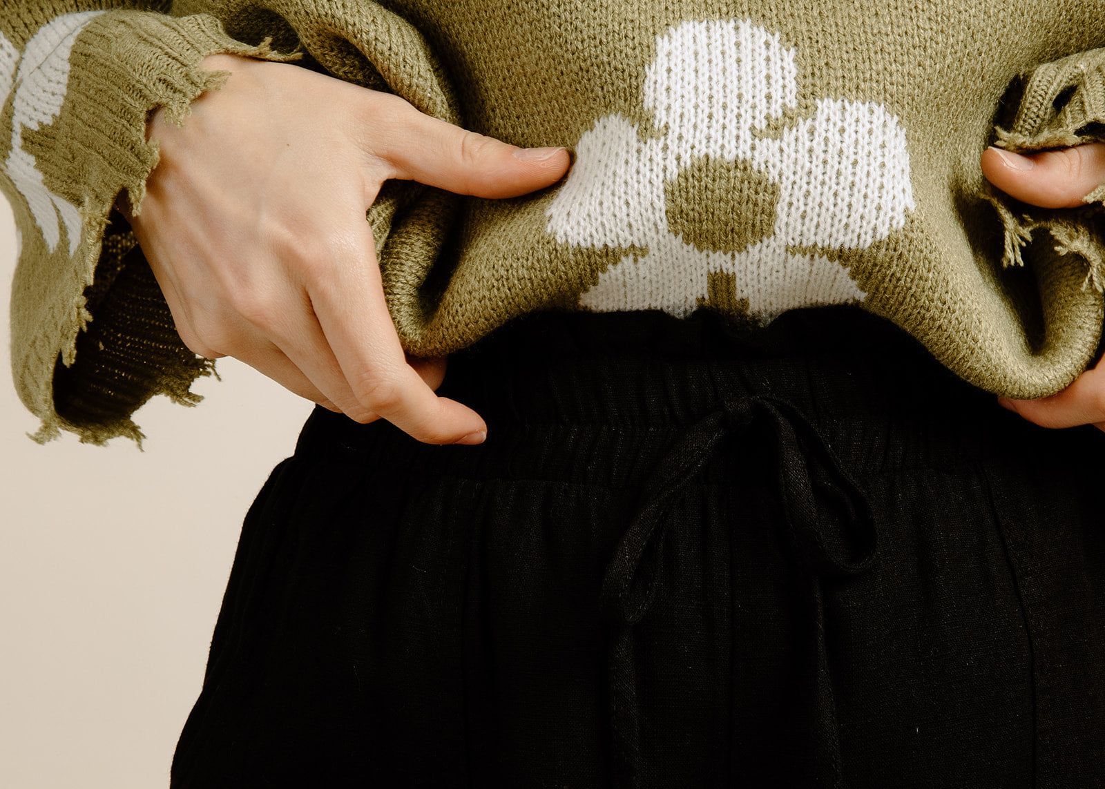 Flower Power Sweater - Olive sold by Vinnie Louise product image thumbnail 7