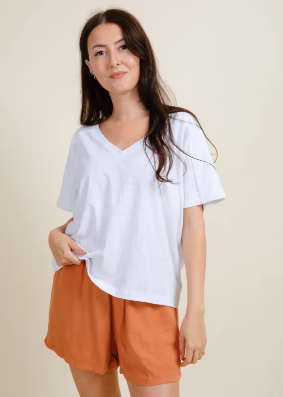 Carter Tee - White sold by Vinnie Louise