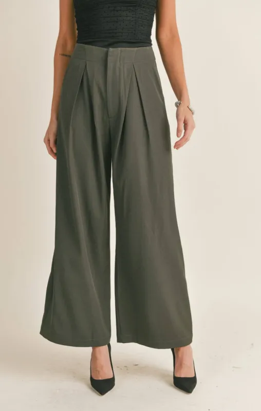 Delphi Pleated Pants sold by Vinnie Louise