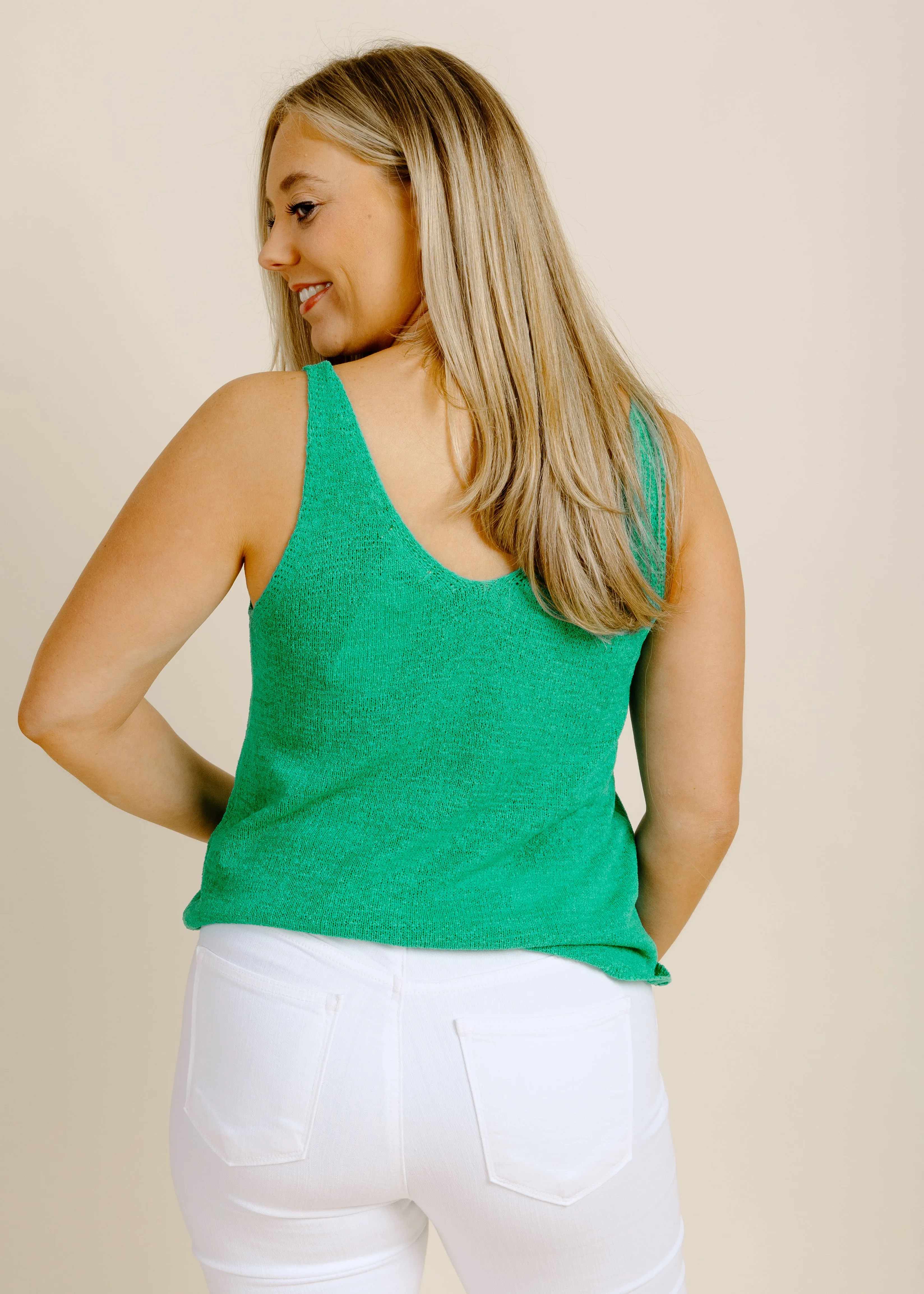 Posy Knit Tank - Teal sold by Vinnie Louise product image thumbnail 5