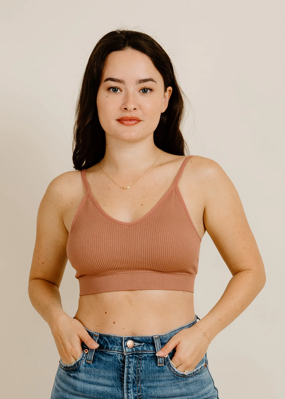 Pasha Padded Bralette - New Mauve sold by Vinnie Louise