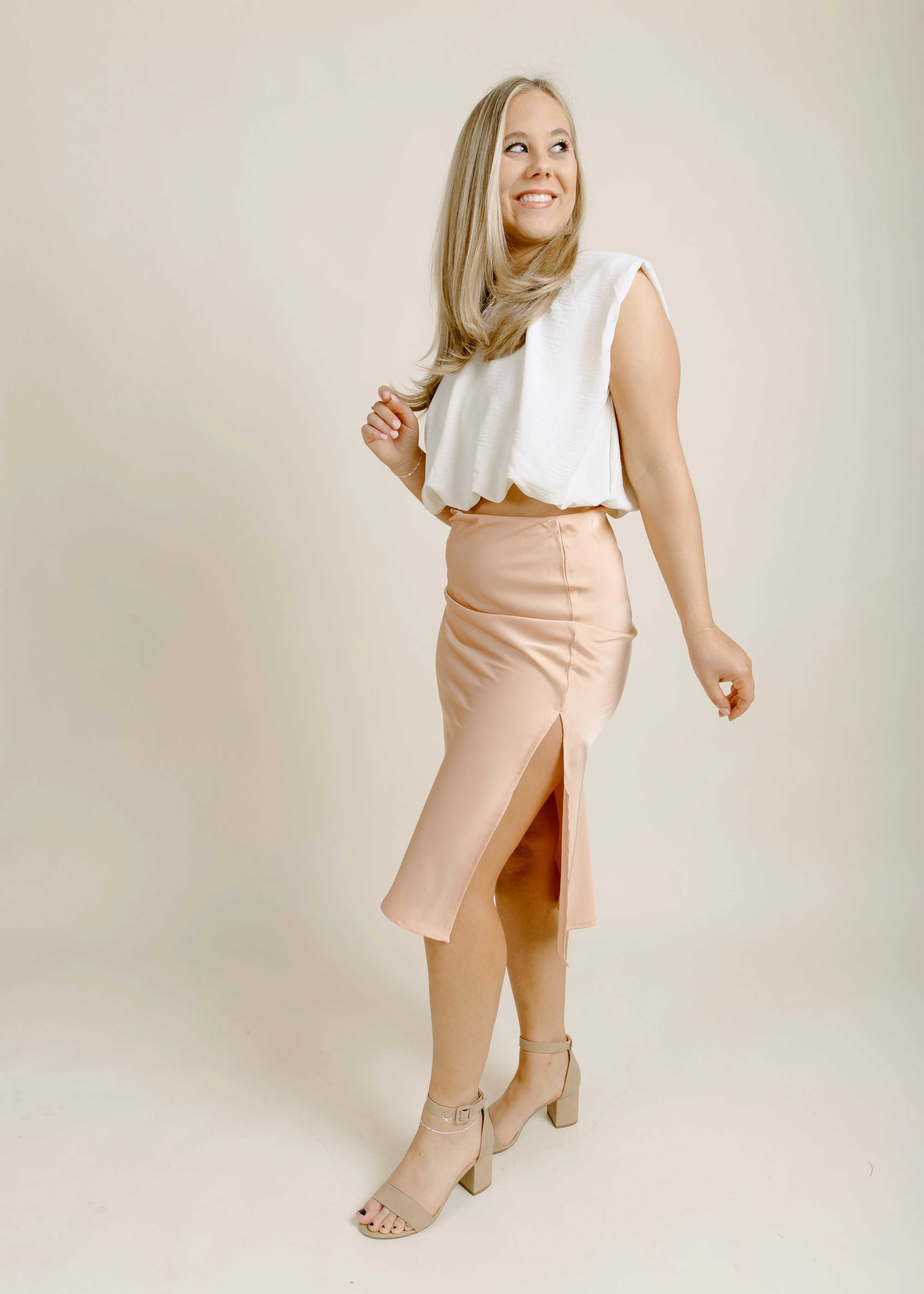 Summer Nights Skirt - Apricot sold by Vinnie Louise product image thumbnail 2
