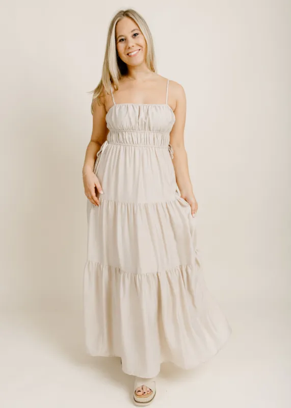 Waverly Midi Dress - Oat sold by Vinnie Louise