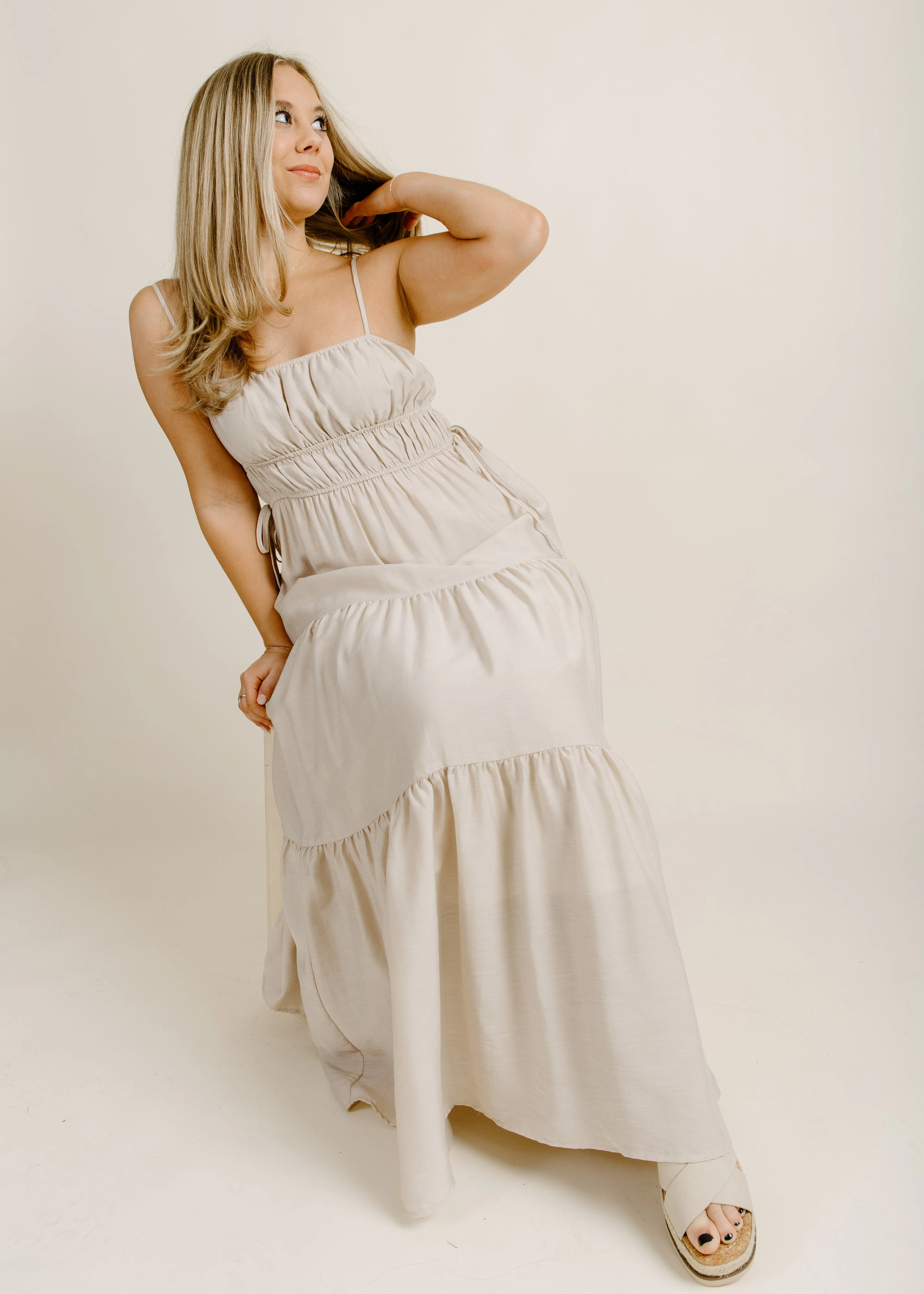 Waverly Midi Dress - Oat sold by Vinnie Louise product image thumbnail 5