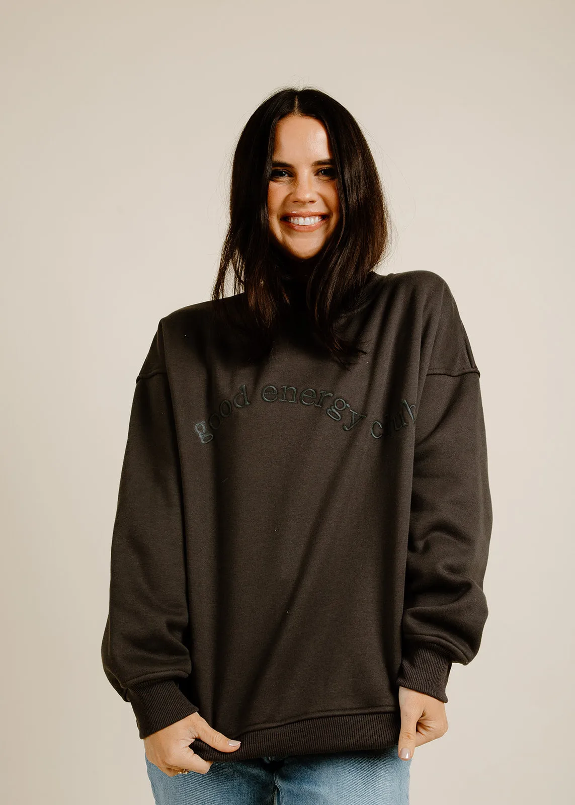 Good Energy Sweatshirt - Charcoal sold by Vinnie Louise product image thumbnail 2