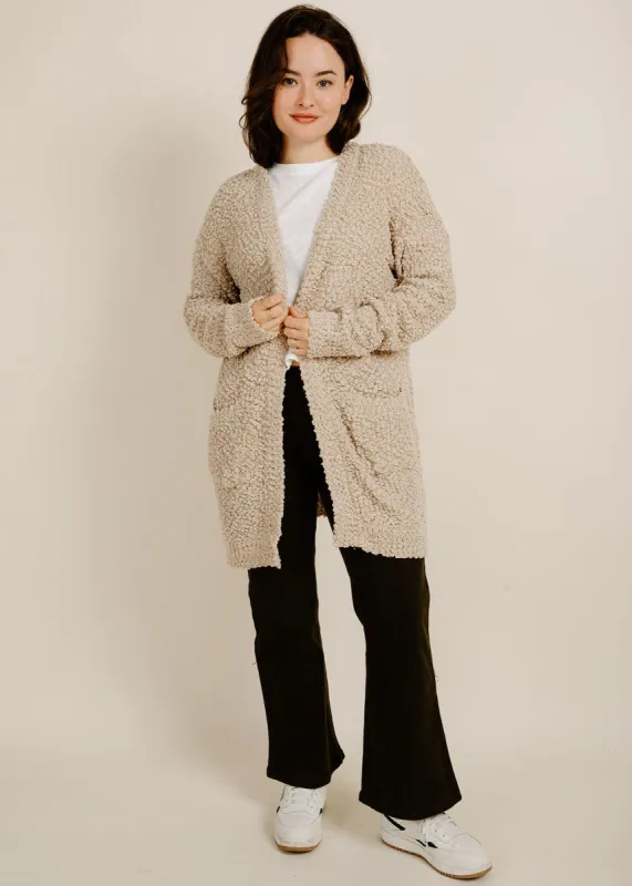 Movie Night Cardigan - Beige made by Listicle