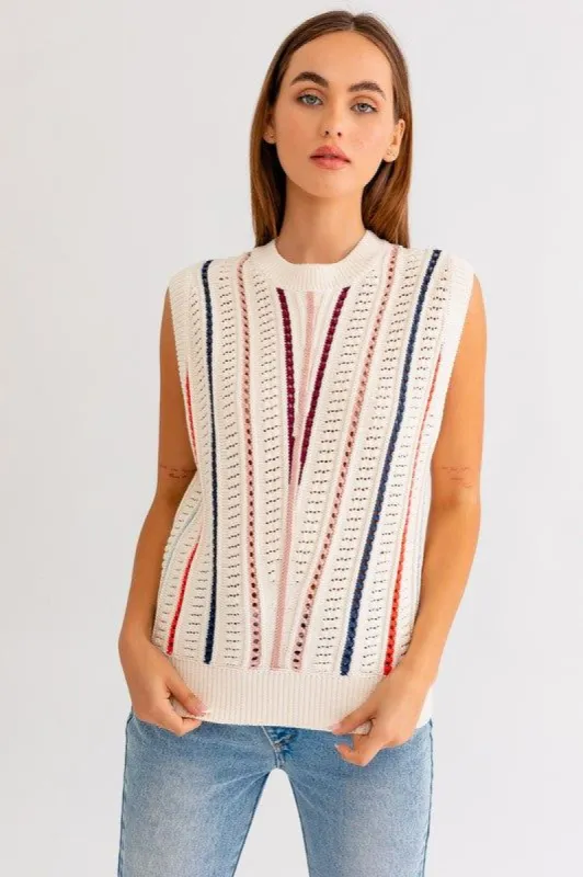 Daylight Sweater Vest made by Le Lis