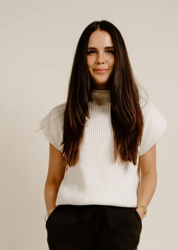 Gio Sweater Vest - Cream sold by Vinnie Louise