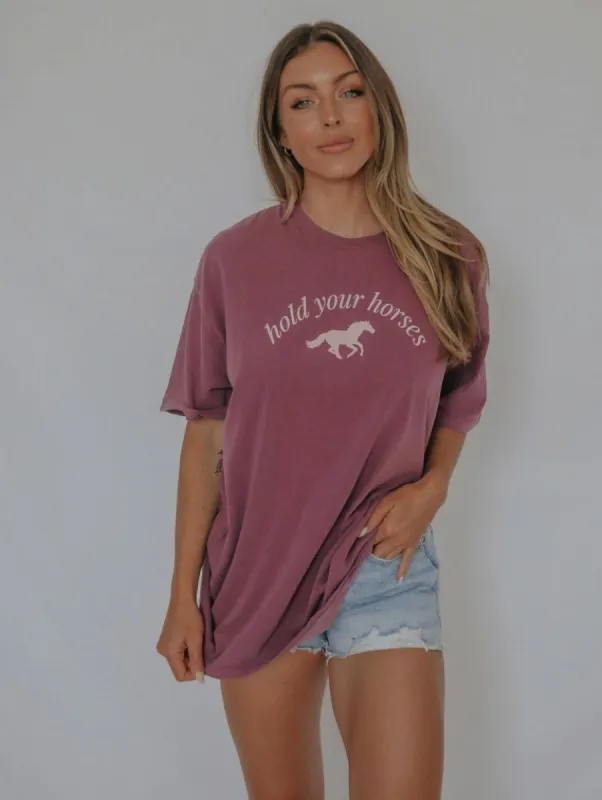 Hold Your Horses Tee sold by Vinnie Louise