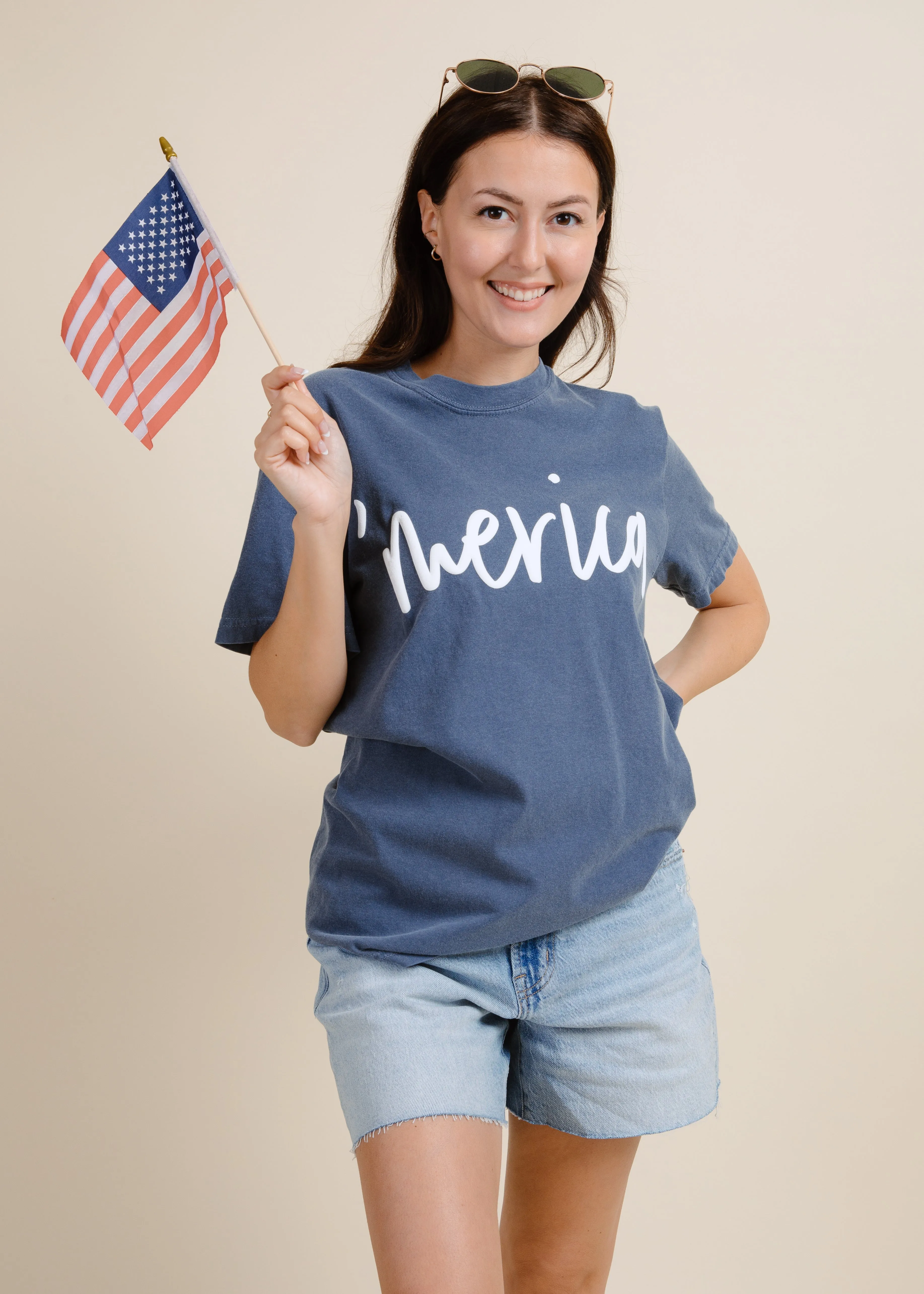 Merica Graphic Tee sold by Vinnie Louise product image thumbnail 2
