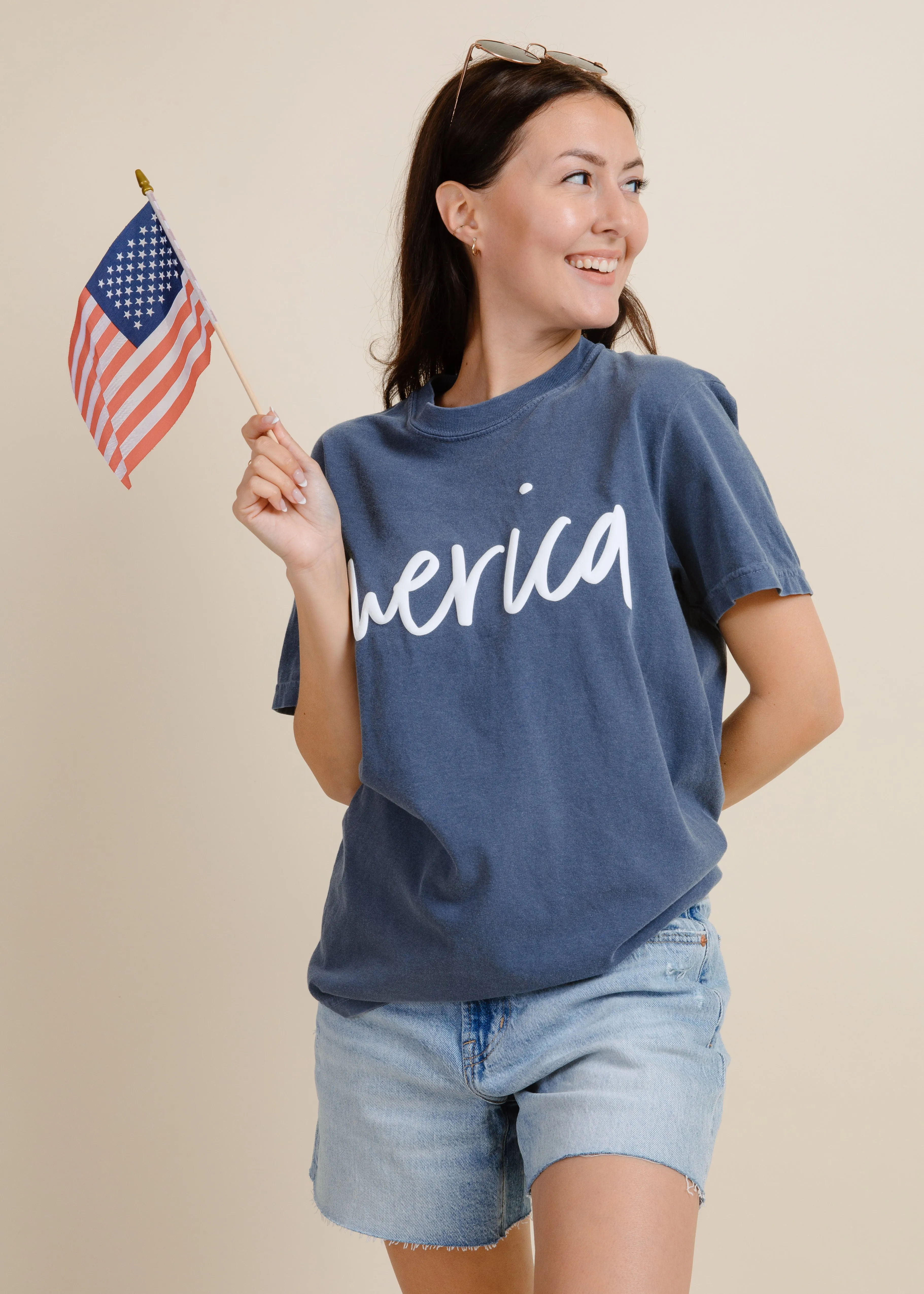 Merica Graphic Tee sold by Vinnie Louise