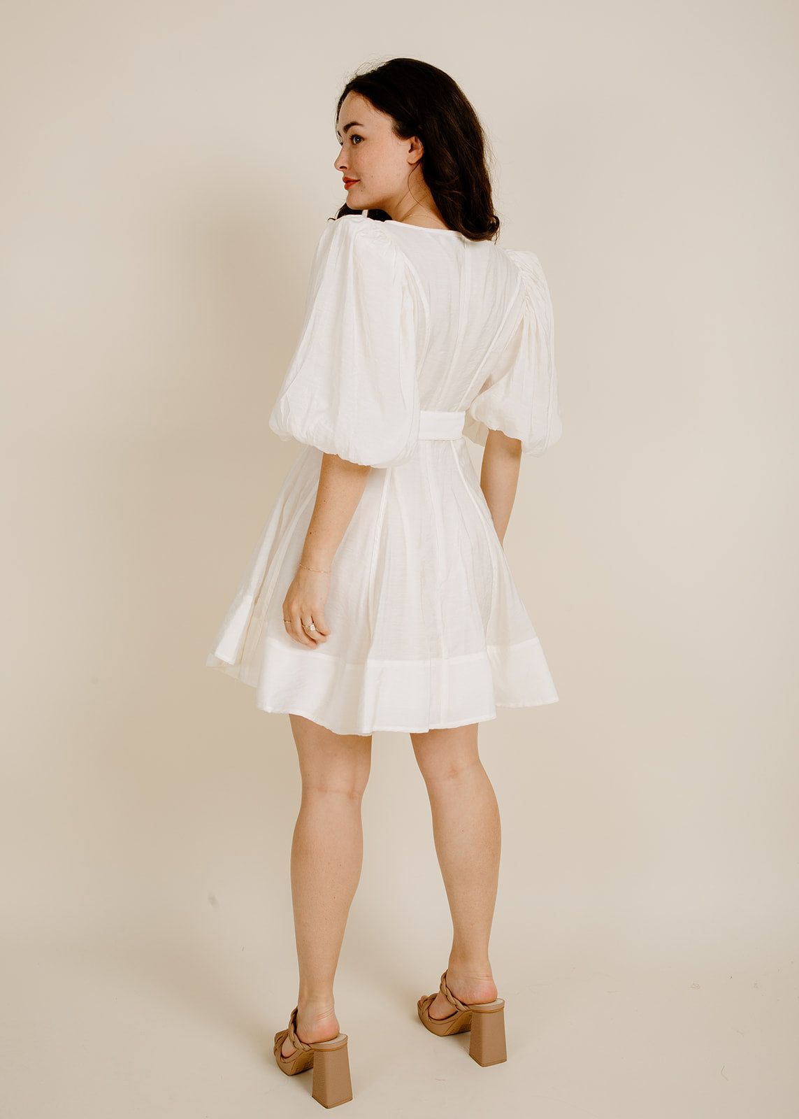 Milla Mini Dress - White sold by Vinnie Louise product image thumbnail 3