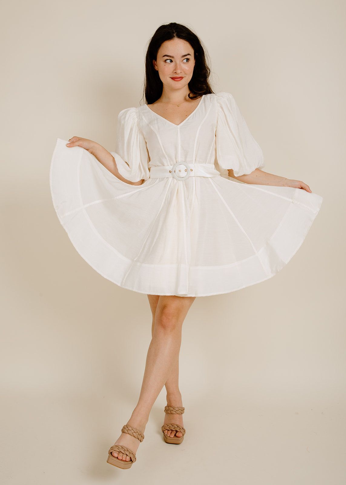 Milla Mini Dress - White sold by Vinnie Louise
