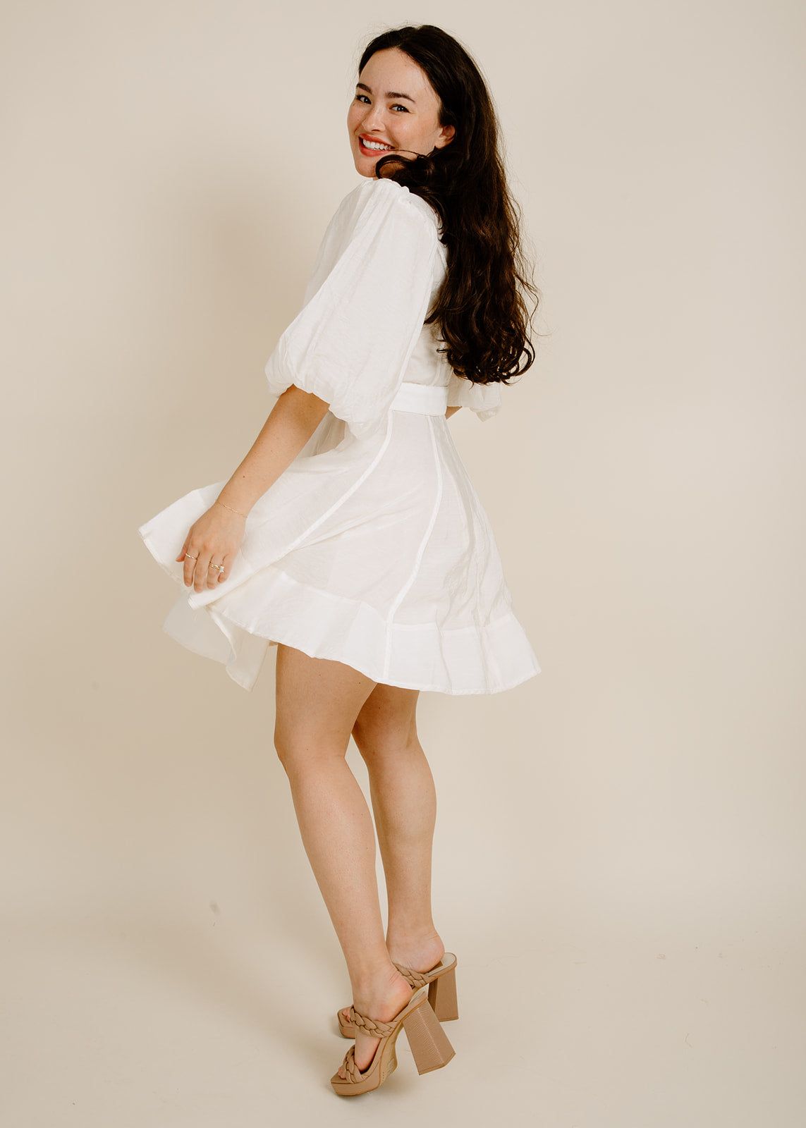 Milla Mini Dress - White sold by Vinnie Louise product image thumbnail 2