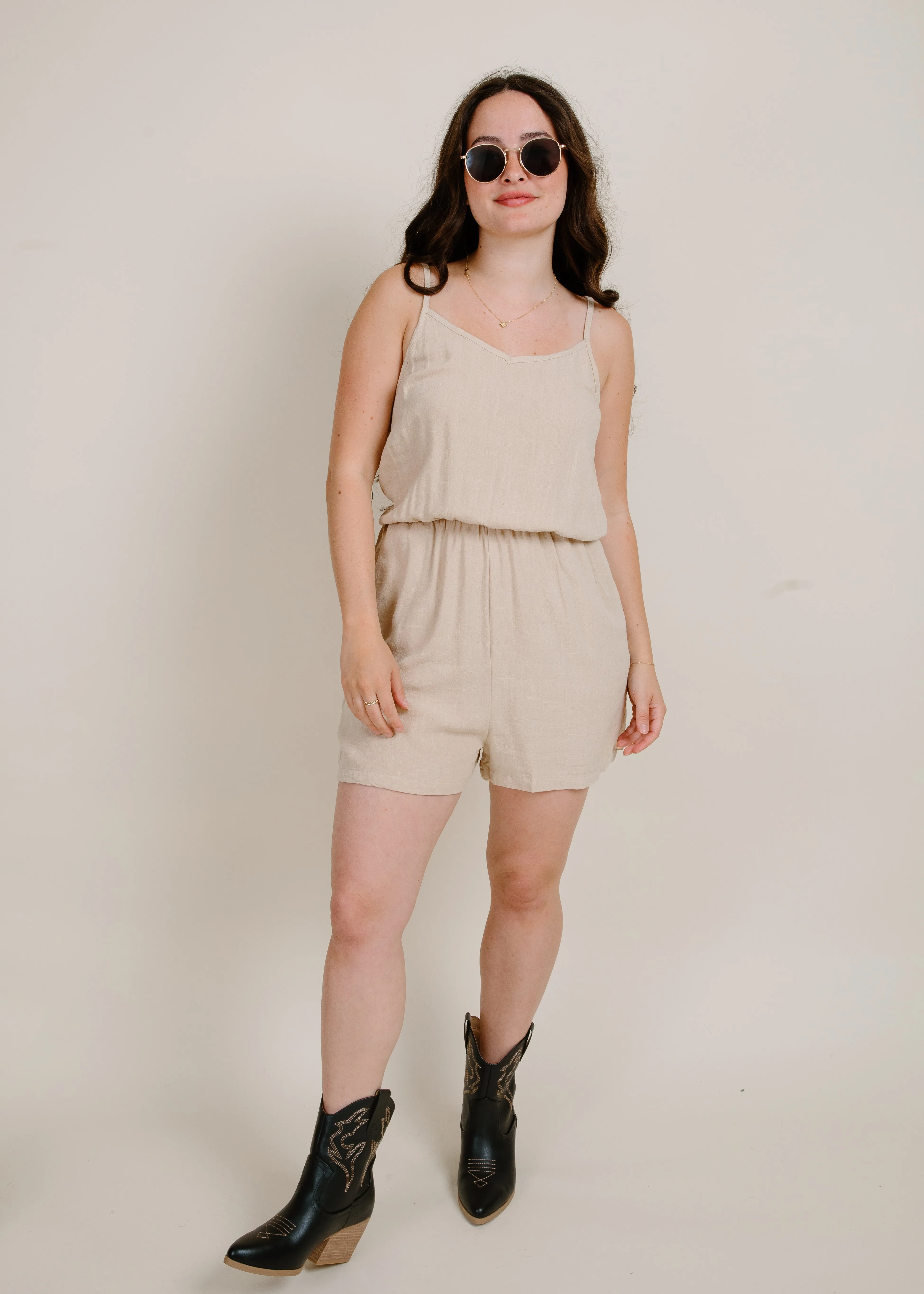 Sunkissed Bliss Romper - Latte sold by Vinnie Louise product image thumbnail 2