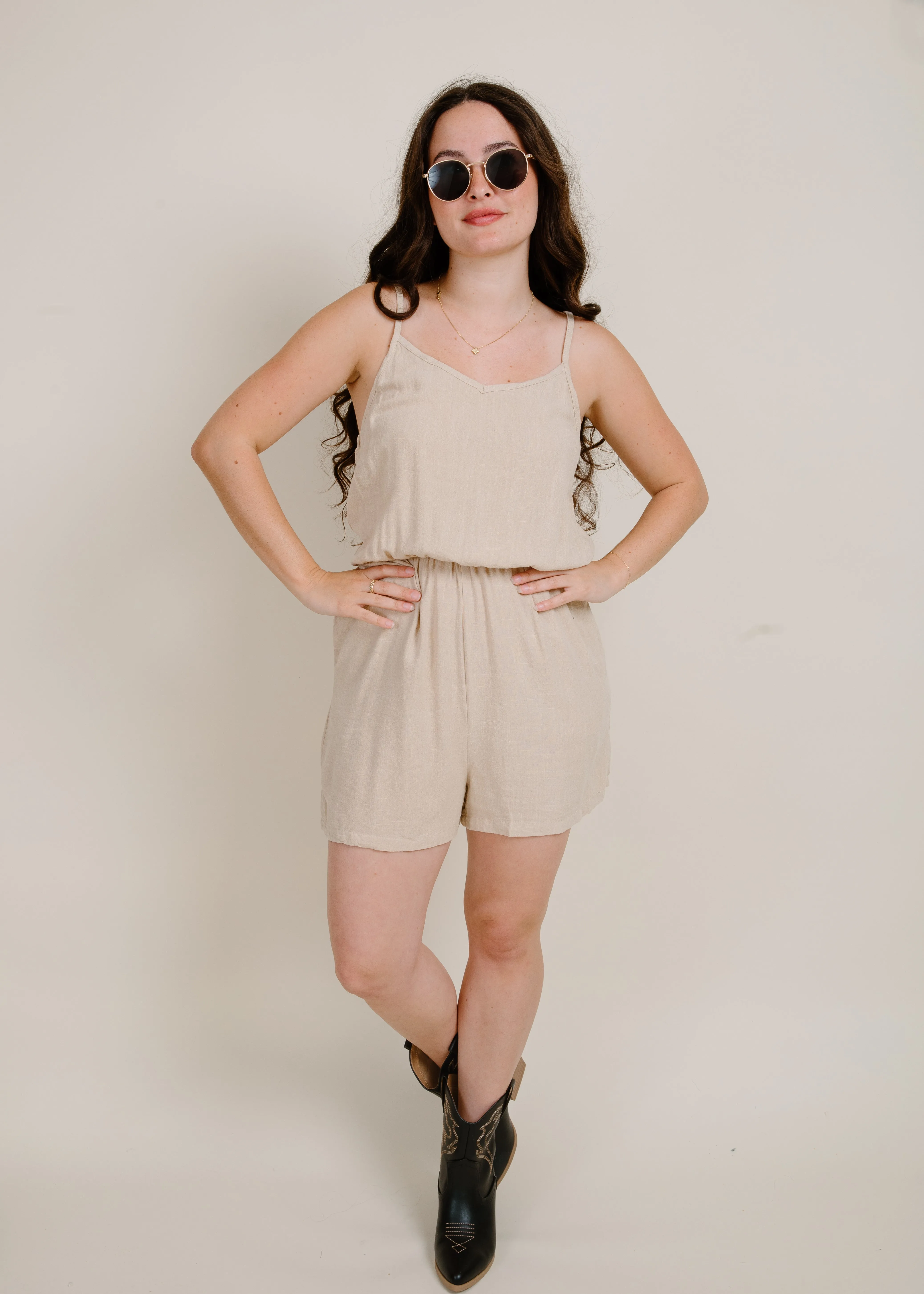 Sunkissed Bliss Romper - Latte sold by Vinnie Louise product image thumbnail 5