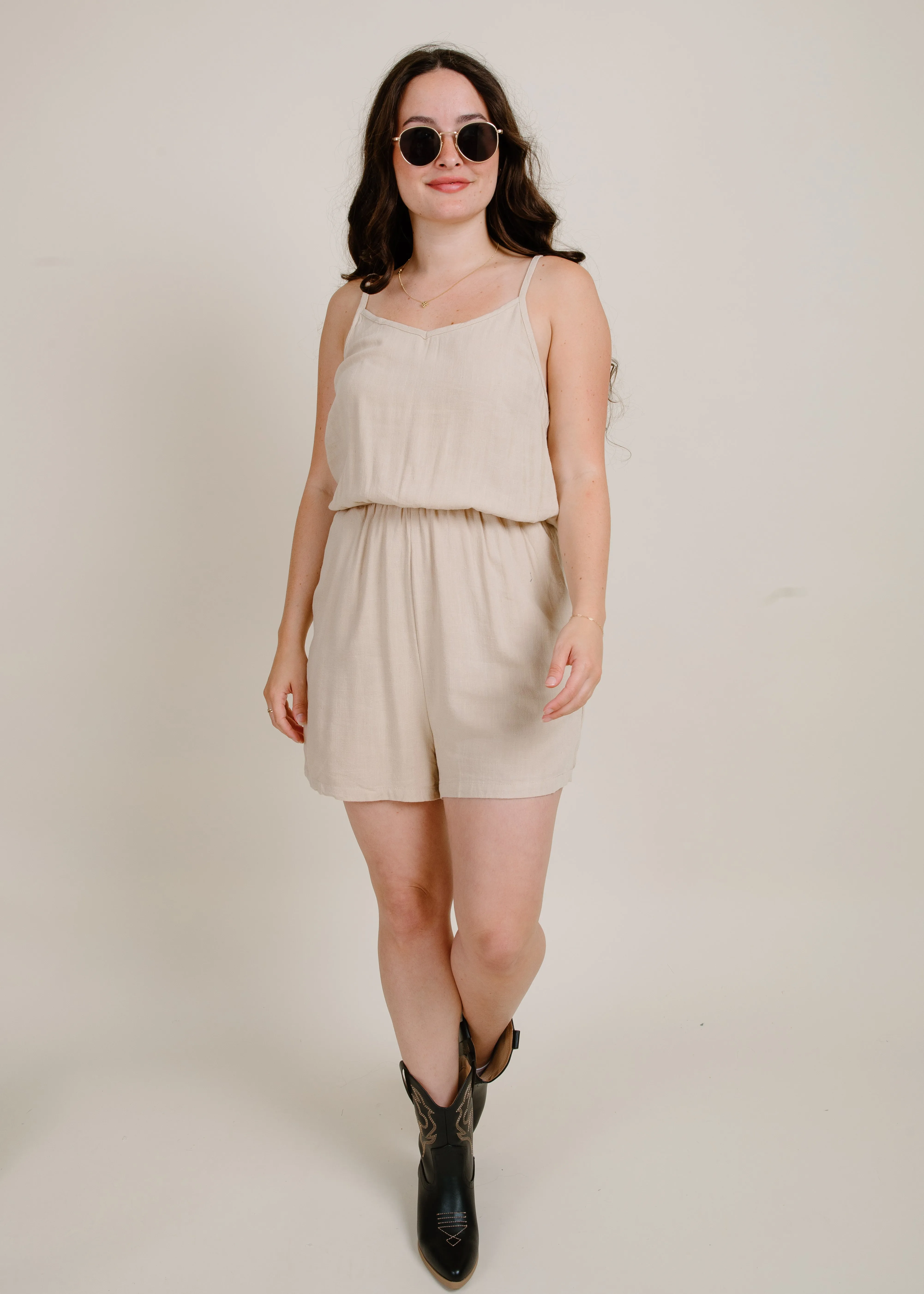 Sunkissed Bliss Romper - Latte sold by Vinnie Louise