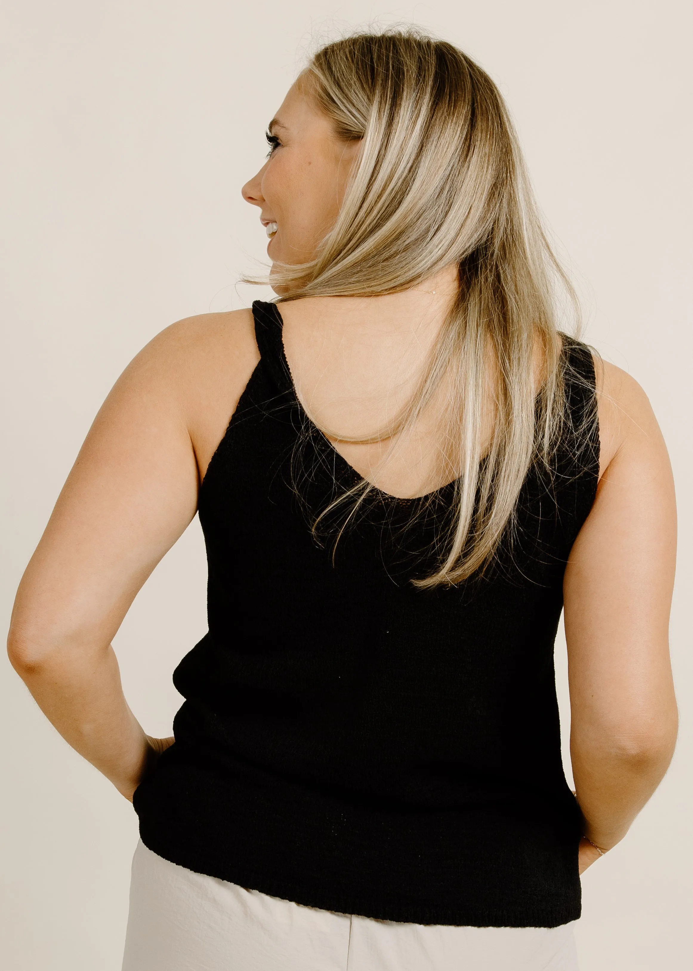 Posy Knit Tank - Black sold by Vinnie Louise product image thumbnail 3