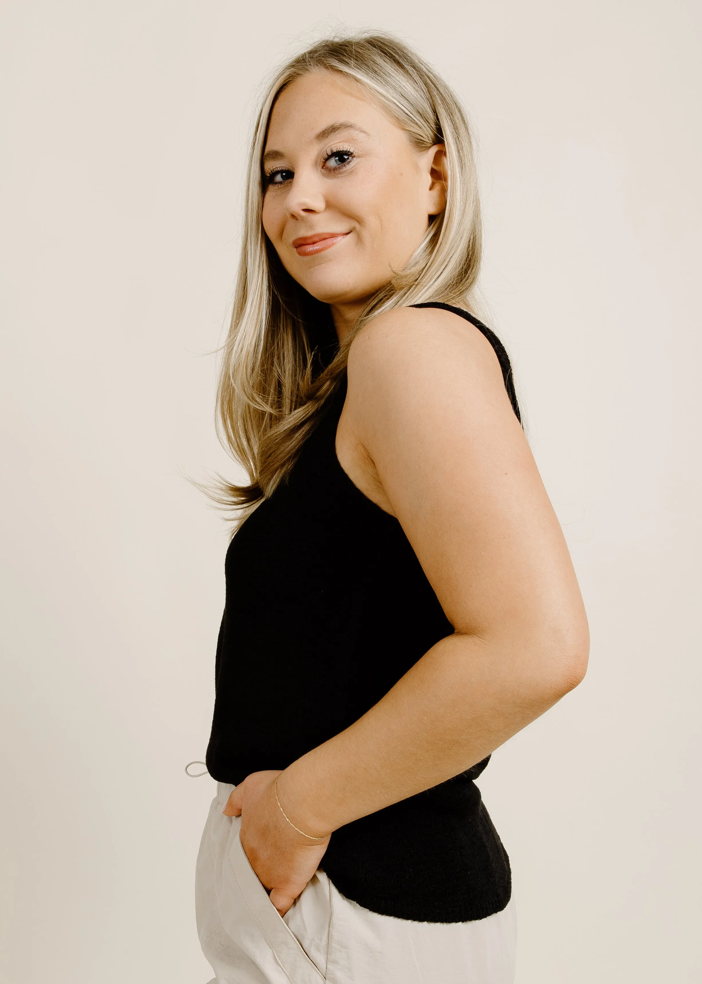 Posy Knit Tank - Black sold by Vinnie Louise product image thumbnail 2