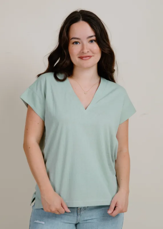 Nellie Top - Sage sold by Vinnie Louise