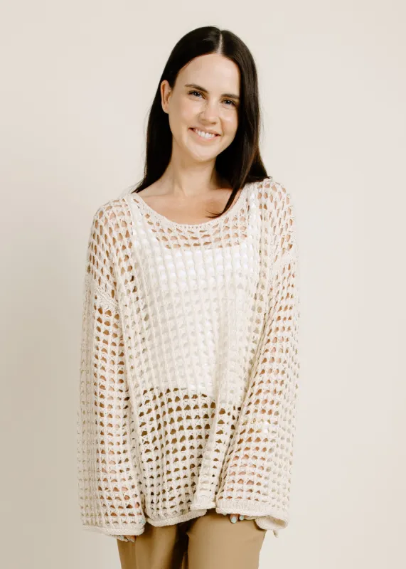 Sandy Crochet Pullover sold by Vinnie Louise