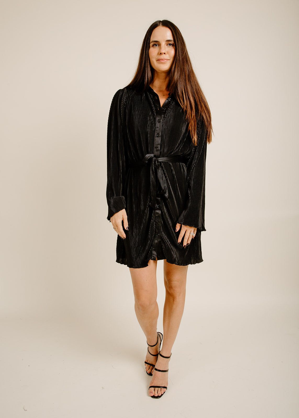 Stella Shirt Dress - Black sold by Vinnie Louise