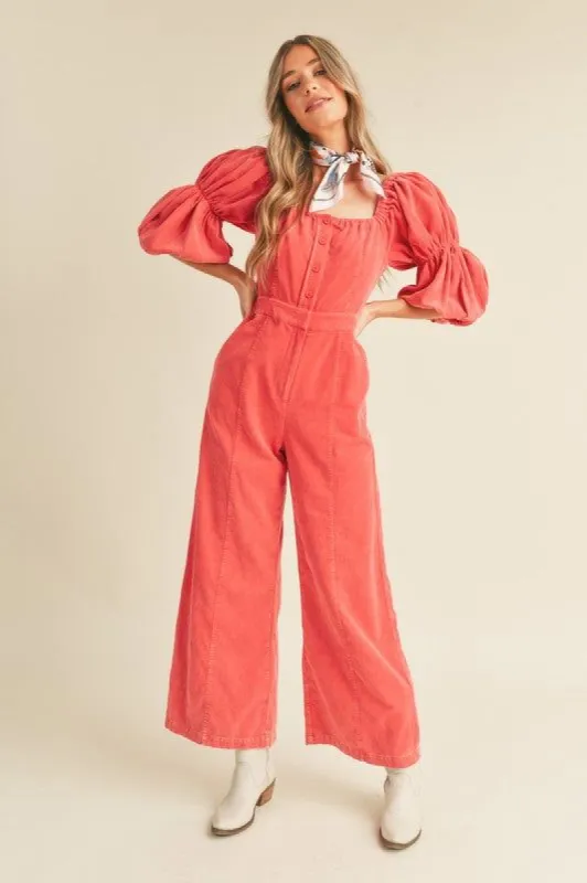 Maude Jumpsuit - Red sold by Vinnie Louise