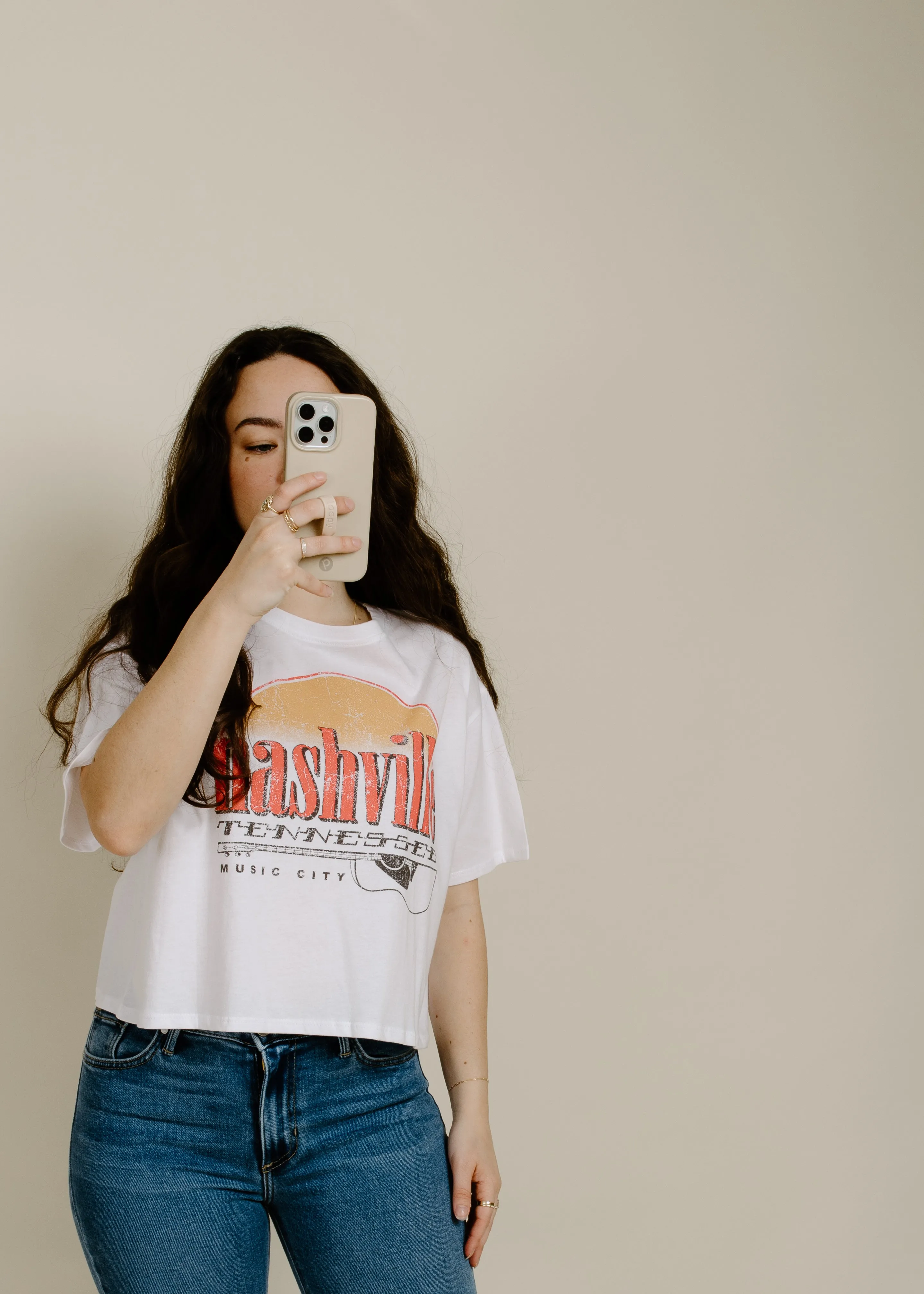 Nashville Sunsets Cropped Tee sold by Vinnie Louise