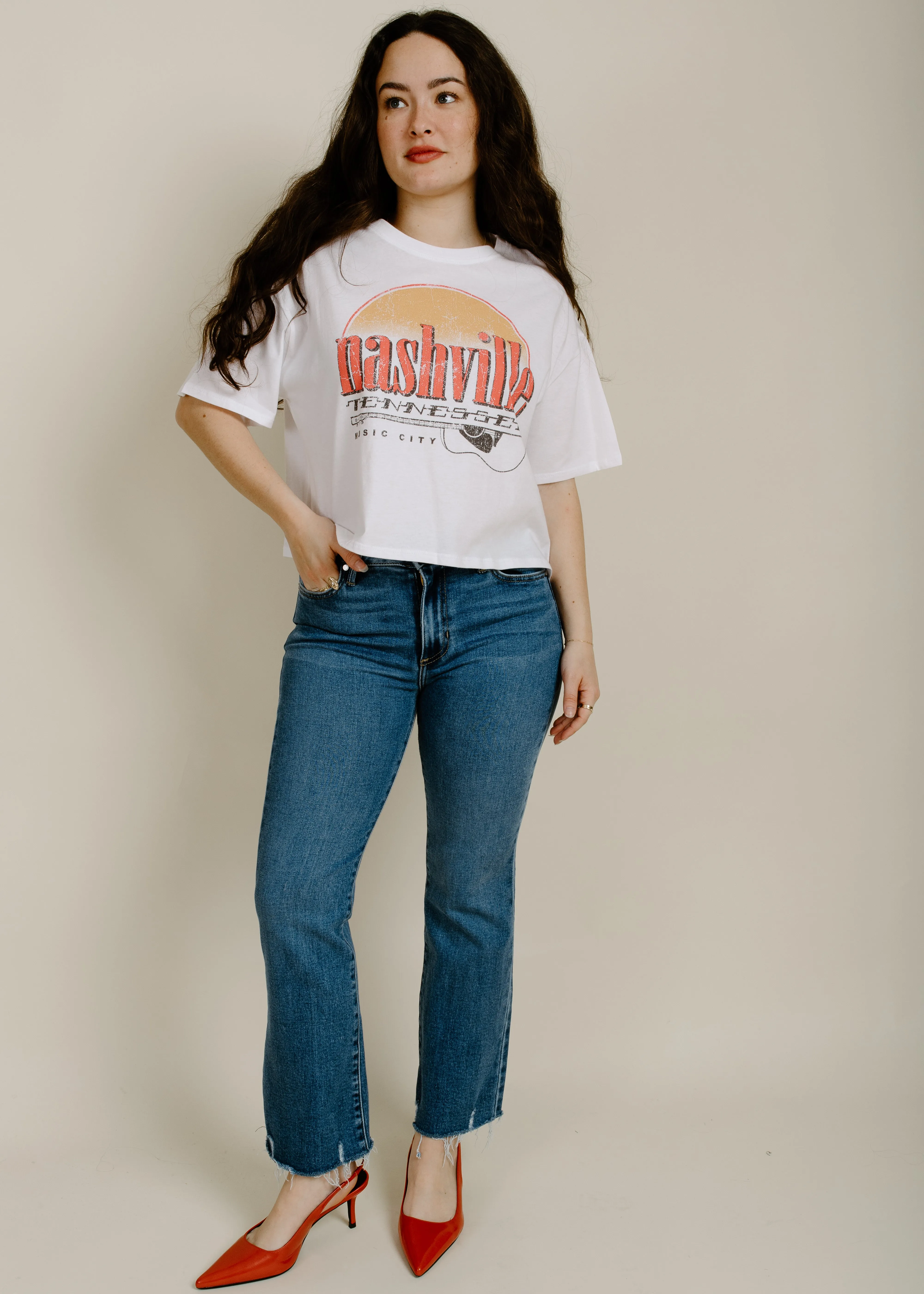 Nashville Sunsets Cropped Tee sold by Vinnie Louise product image thumbnail 2