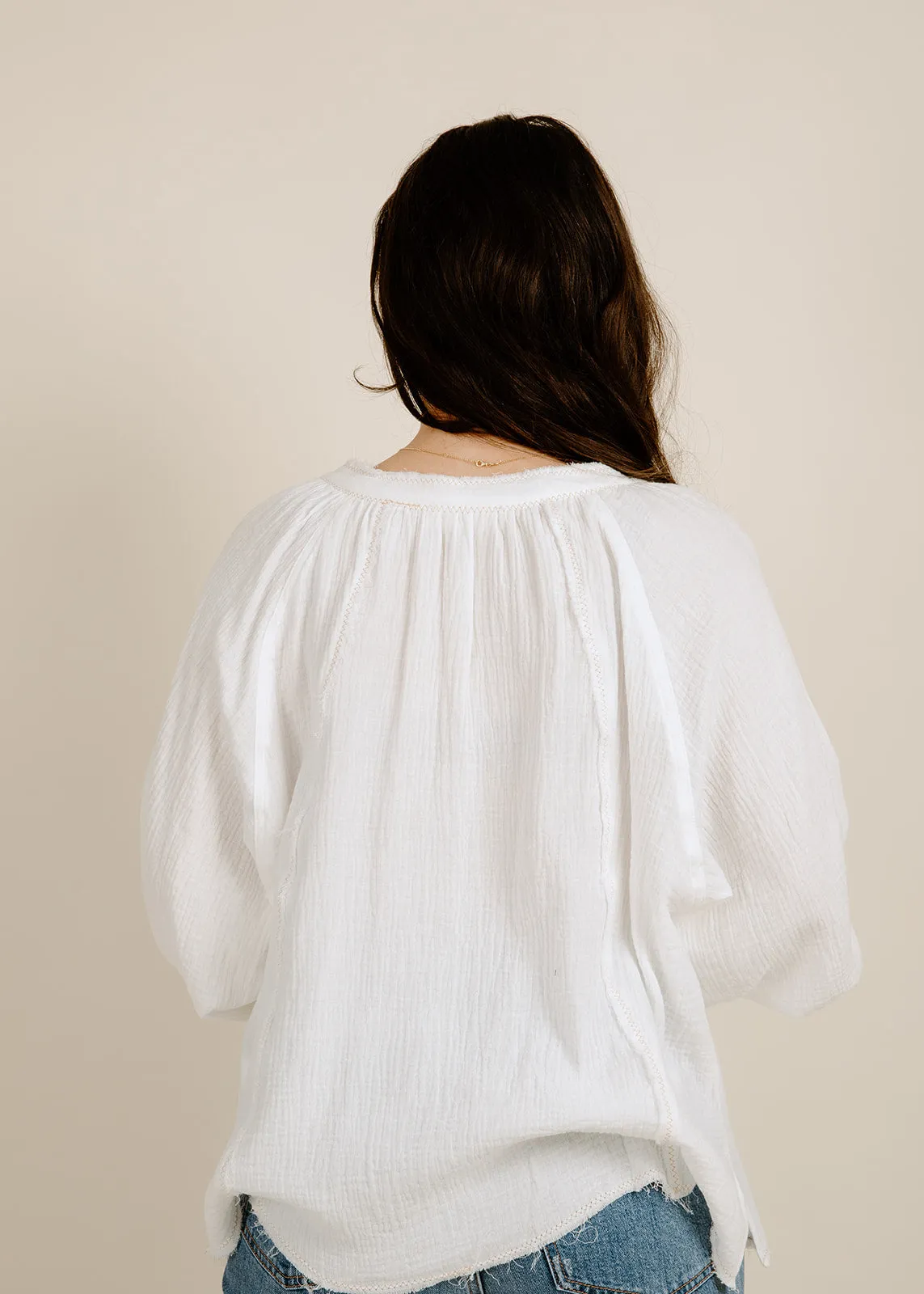 Cassie Top - Off White sold by Vinnie Louise product image thumbnail 4