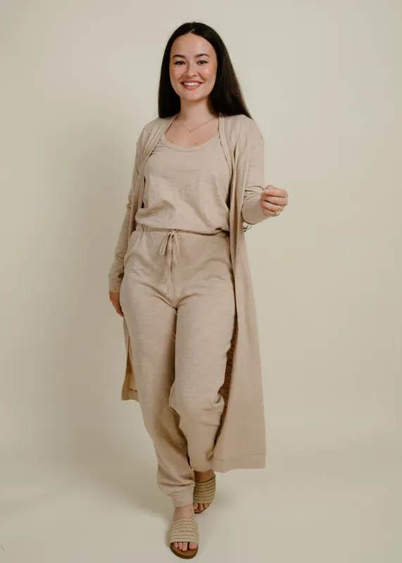 Camden Cozy Jumpsuit + Cardigan Set - Ash sold by Vinnie Louise