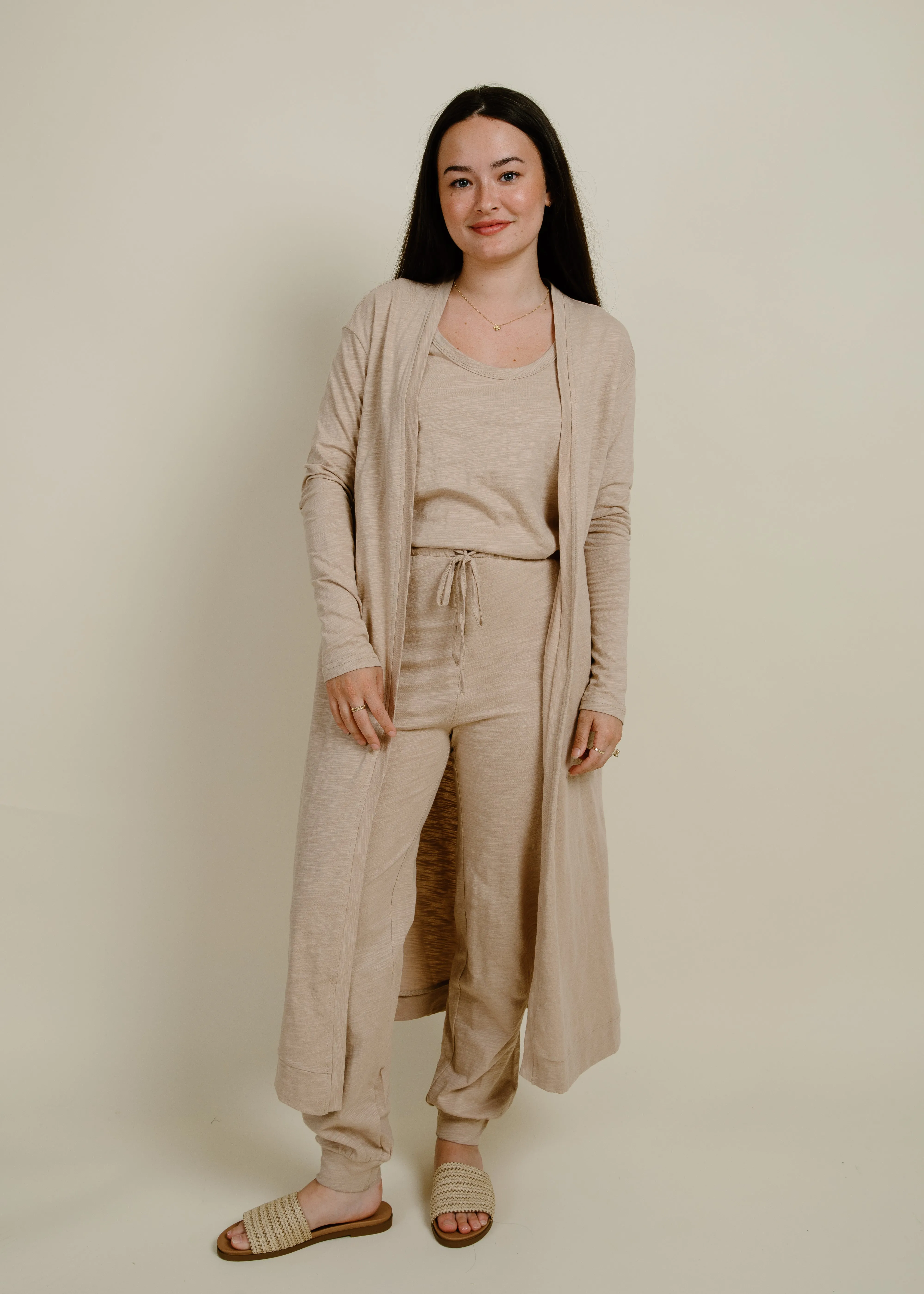 Camden Cozy Jumpsuit + Cardigan Set - Ash sold by Vinnie Louise product image thumbnail 2