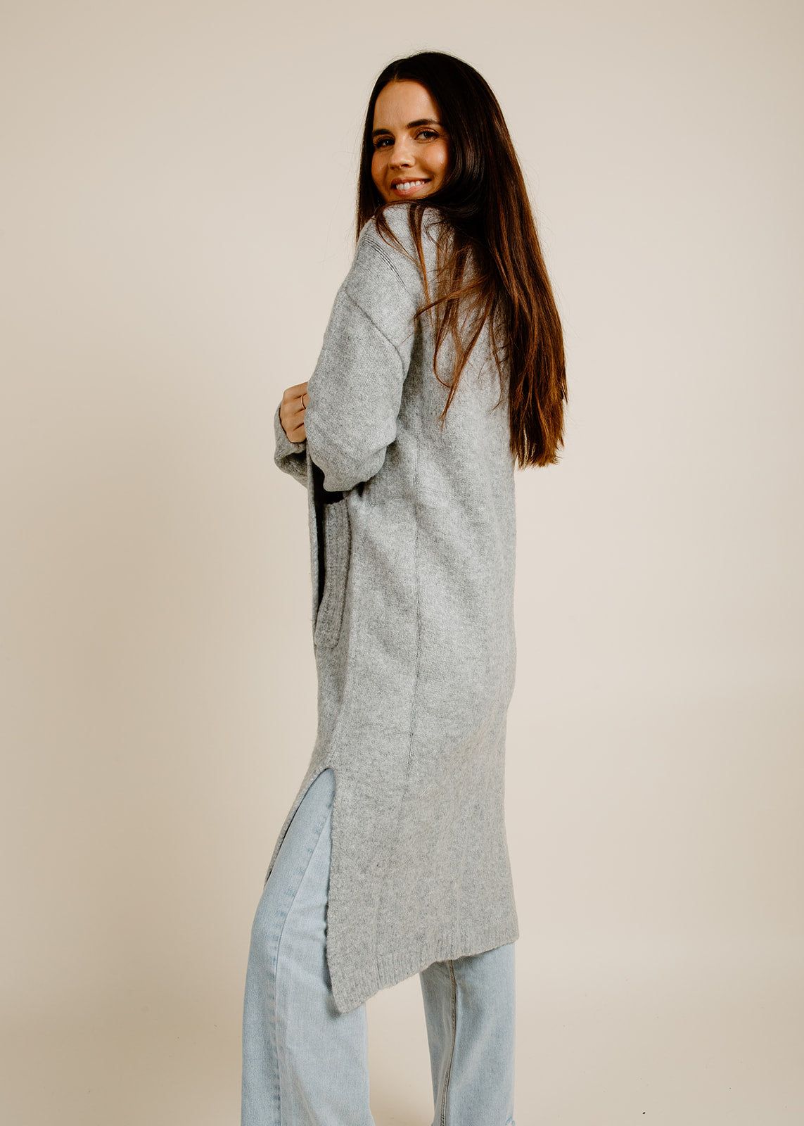 Penelope Cardigan - Grey sold by Vinnie Louise product image thumbnail 2