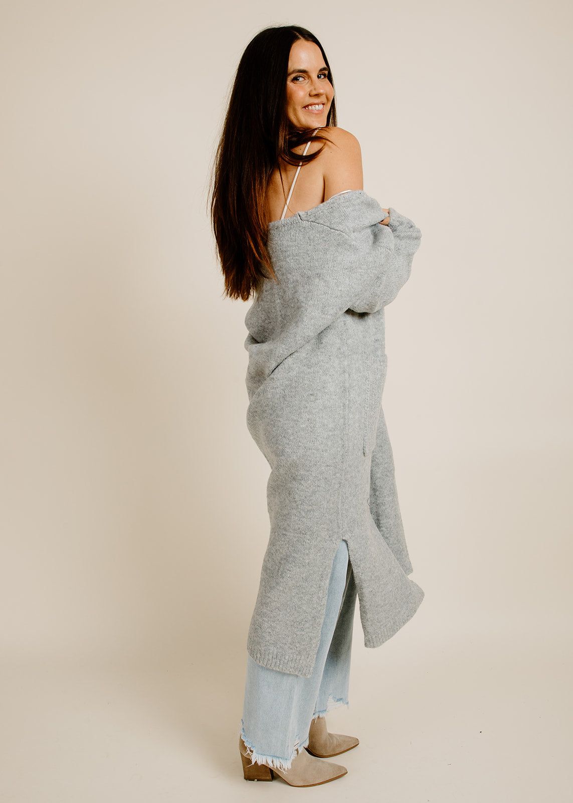 Penelope Cardigan - Grey sold by Vinnie Louise product image thumbnail 5