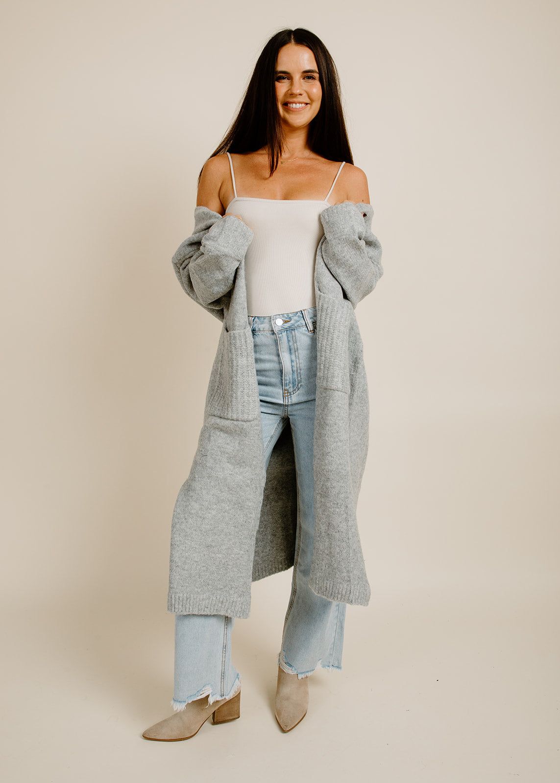 Penelope Cardigan - Grey sold by Vinnie Louise