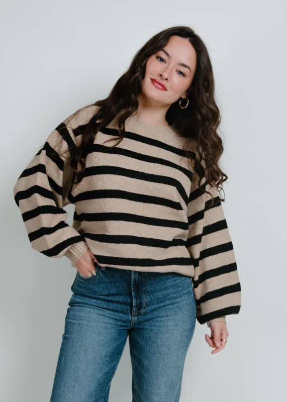 Fable Striped Sweater - Black sold by Vinnie Louise
