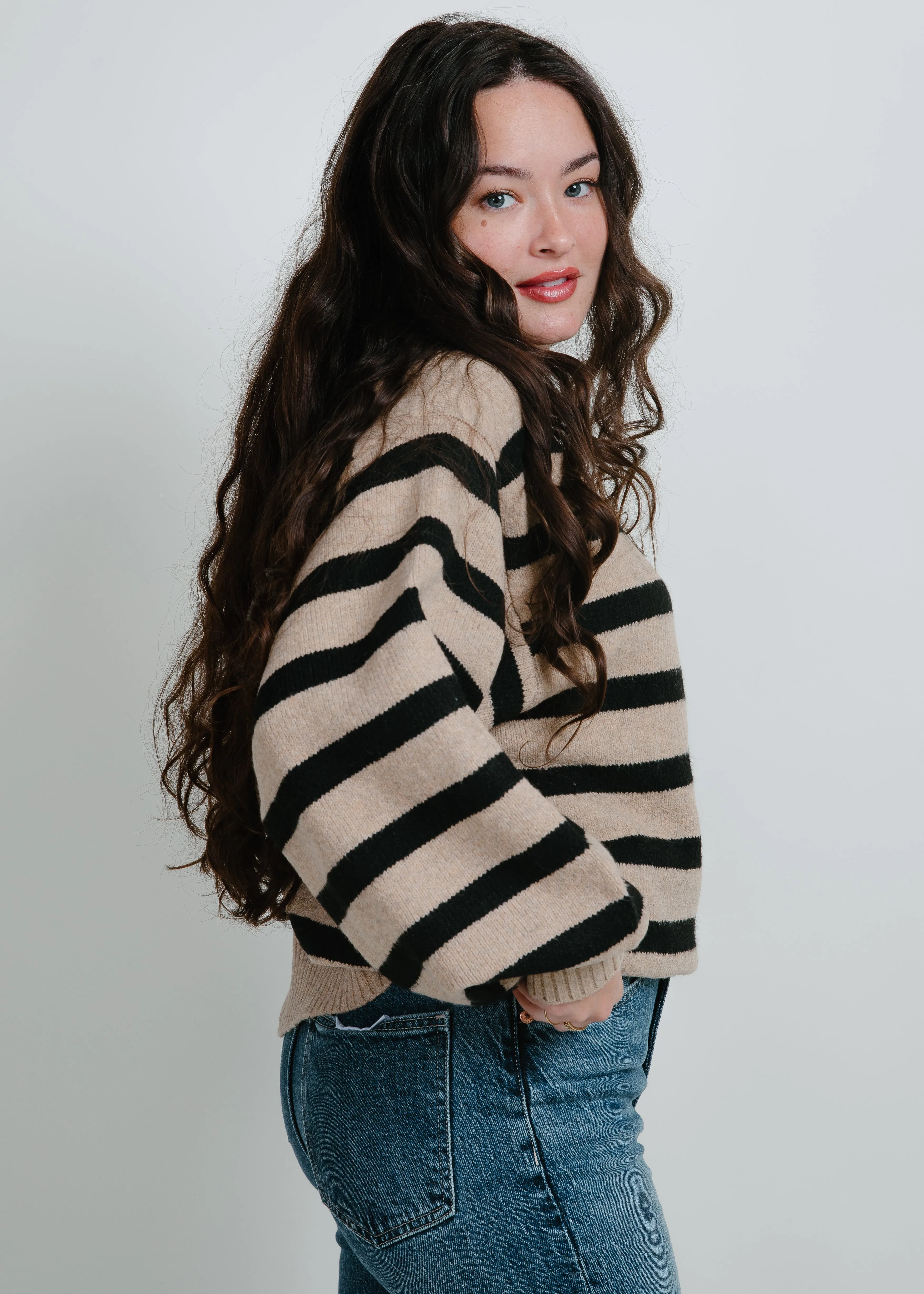 Fable Striped Sweater - Black sold by Vinnie Louise product image thumbnail 2